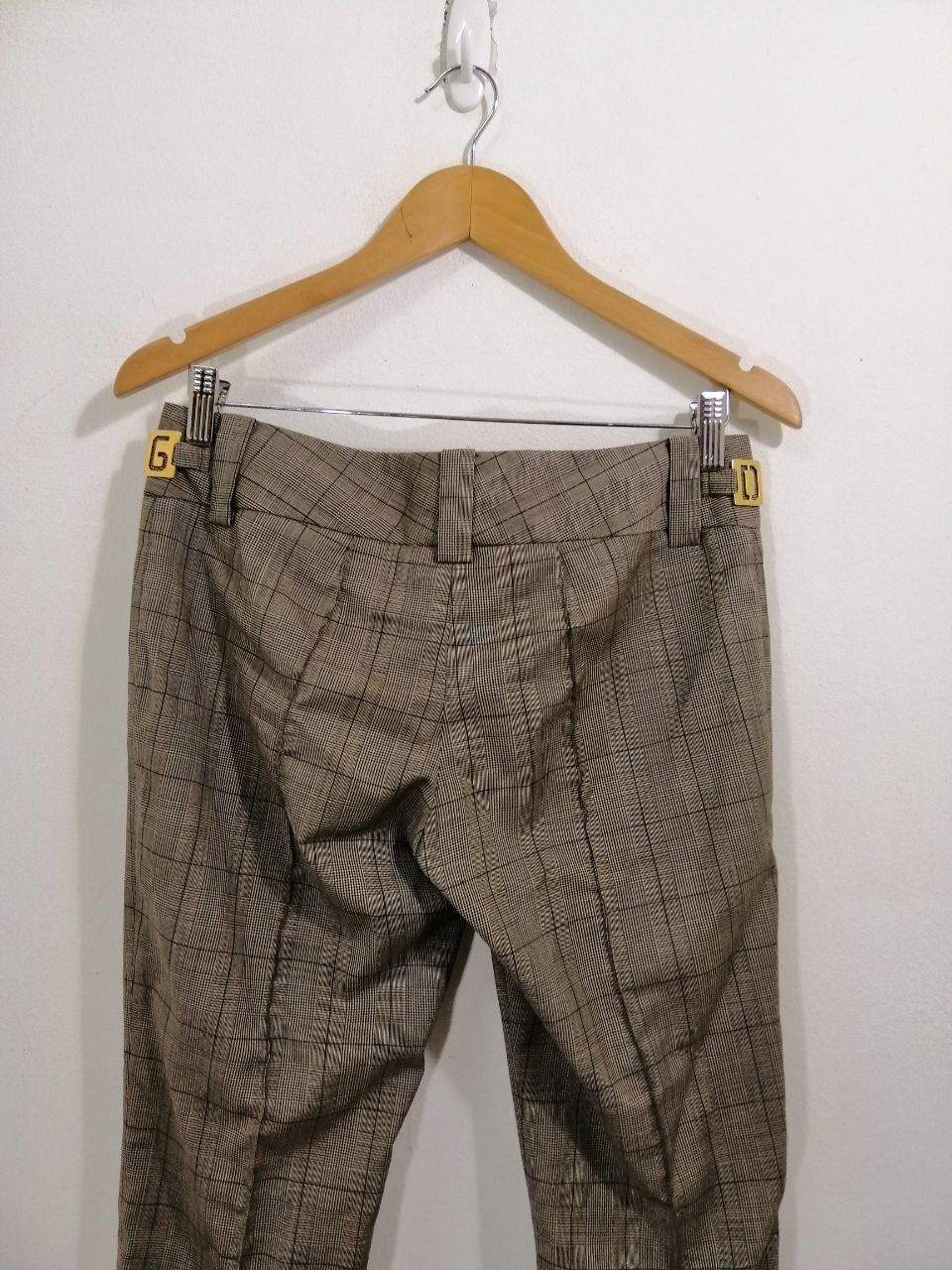 Dolce And Gabanna Wool Plaid Pants Classic Design Logo 19 - 8