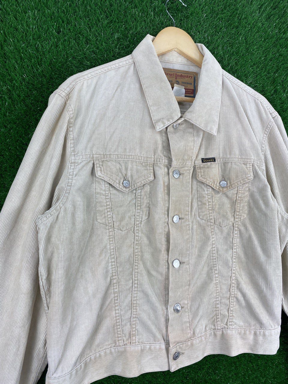 Vintage Diesel Cuduroy Jacket Sun Faded - 2