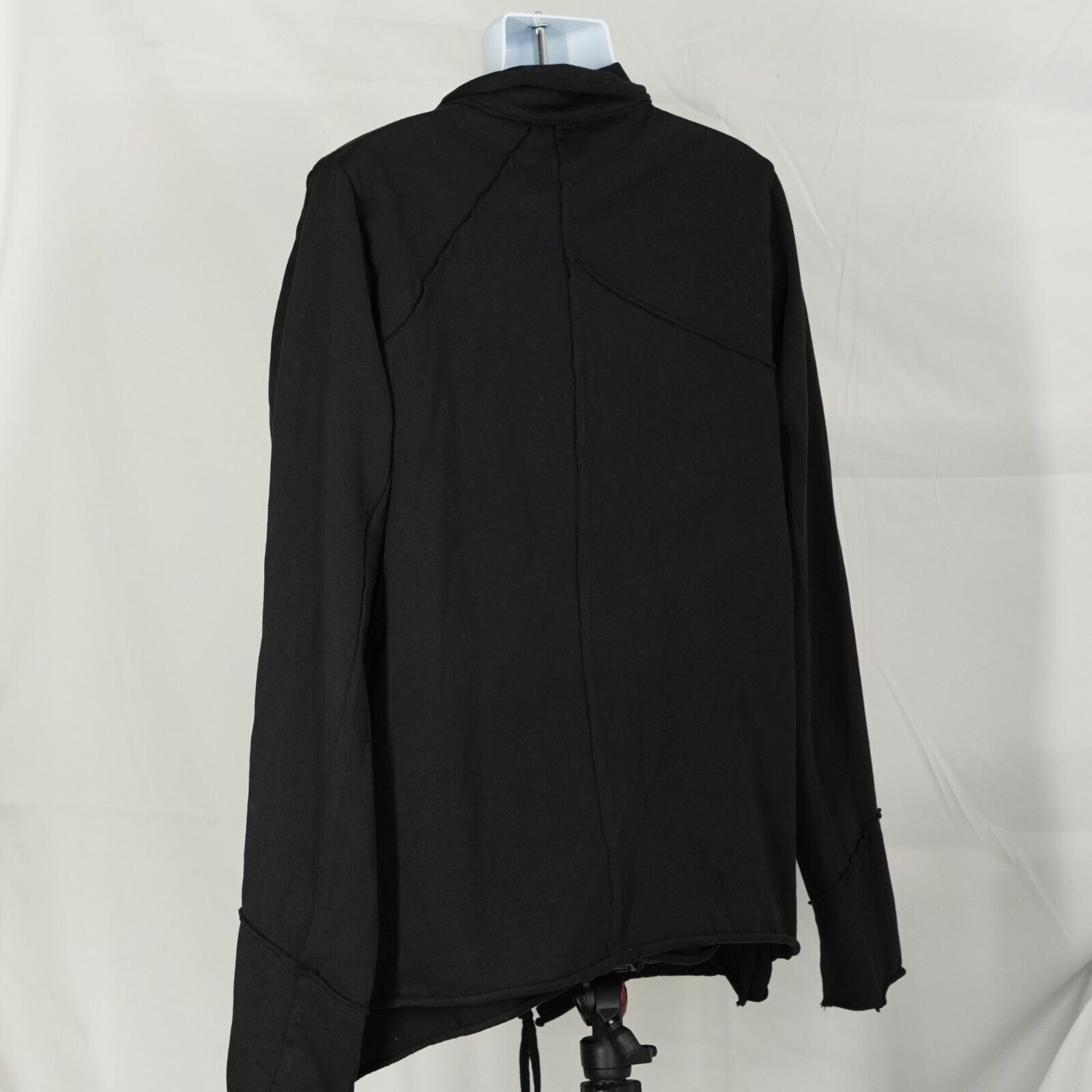 Thom Krom - Thom Krom Casual Black Zip Jacket Raw Zipper Style - 5