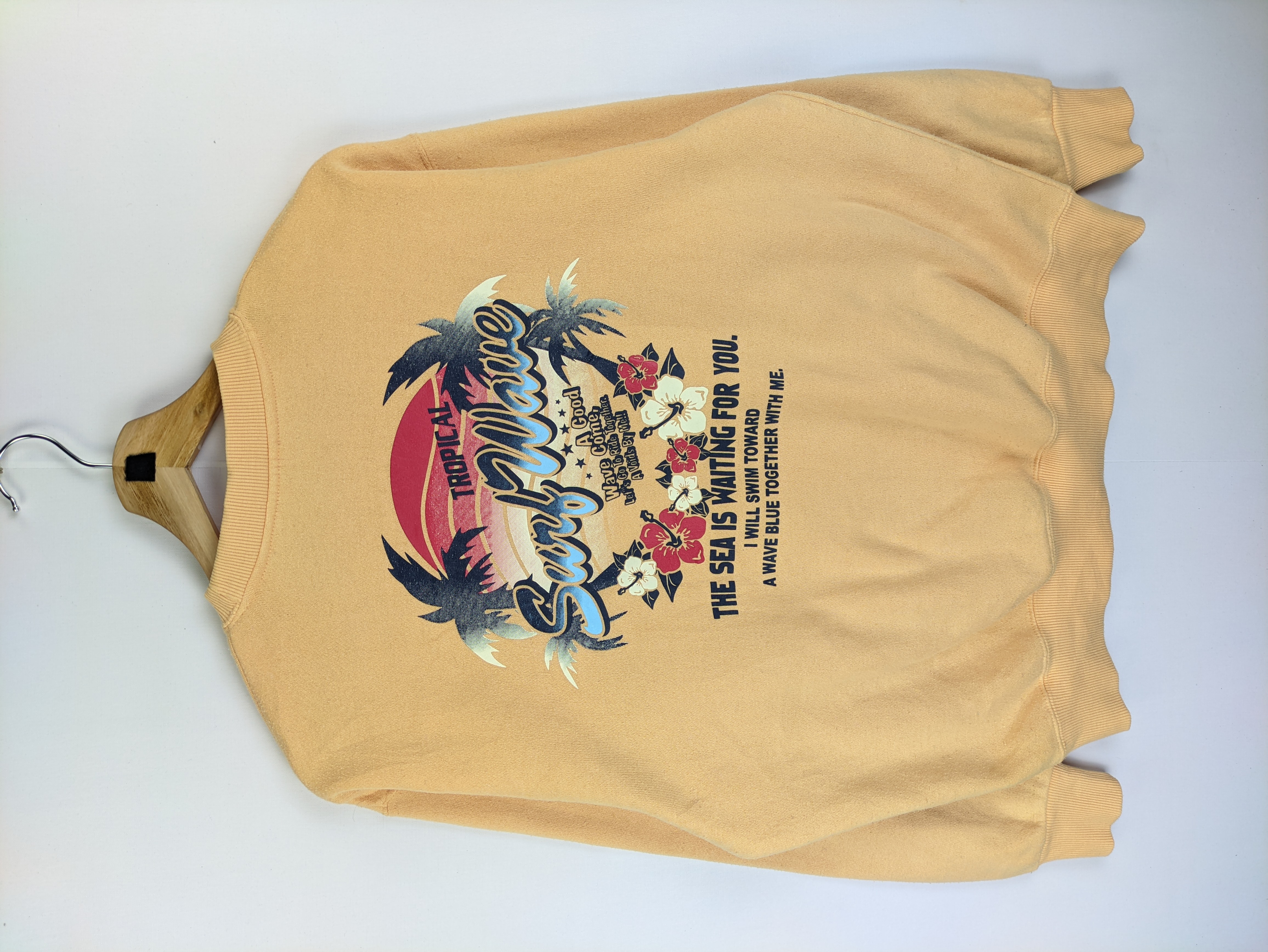 Vintage - Steals🔥Vintage Sweatshirt Tropical Surf Wave Backhit - 1