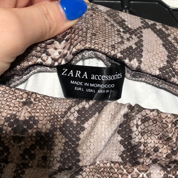 Zara Snake Animal Print Leggings - 4