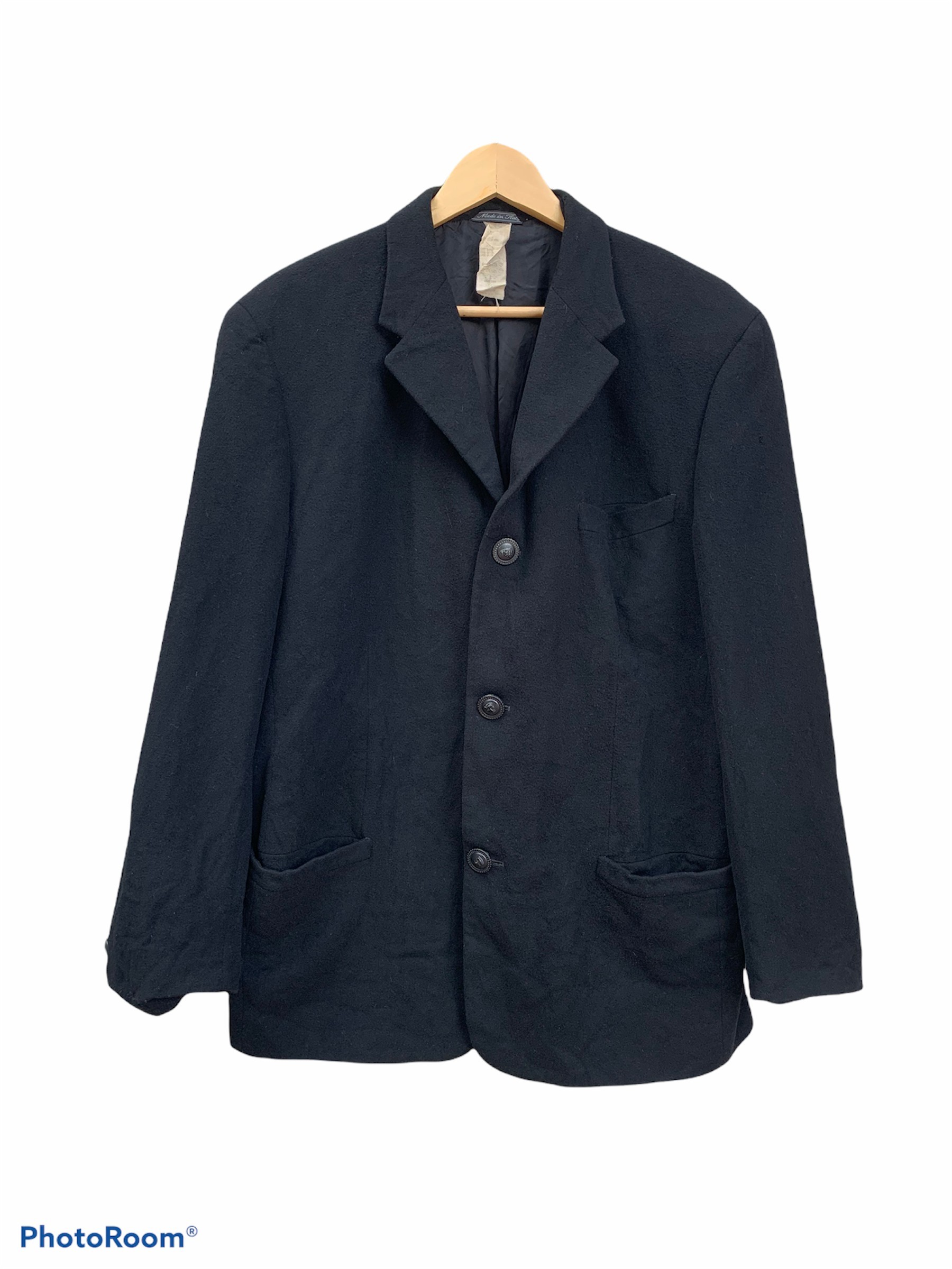 Vintage - Vintage Versace Istante Wool Cashmere Coat - 4