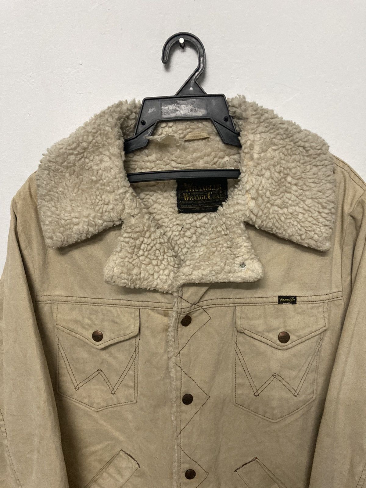 Vintage Wrangler Wrange Coat Sherpa Jacket - 5