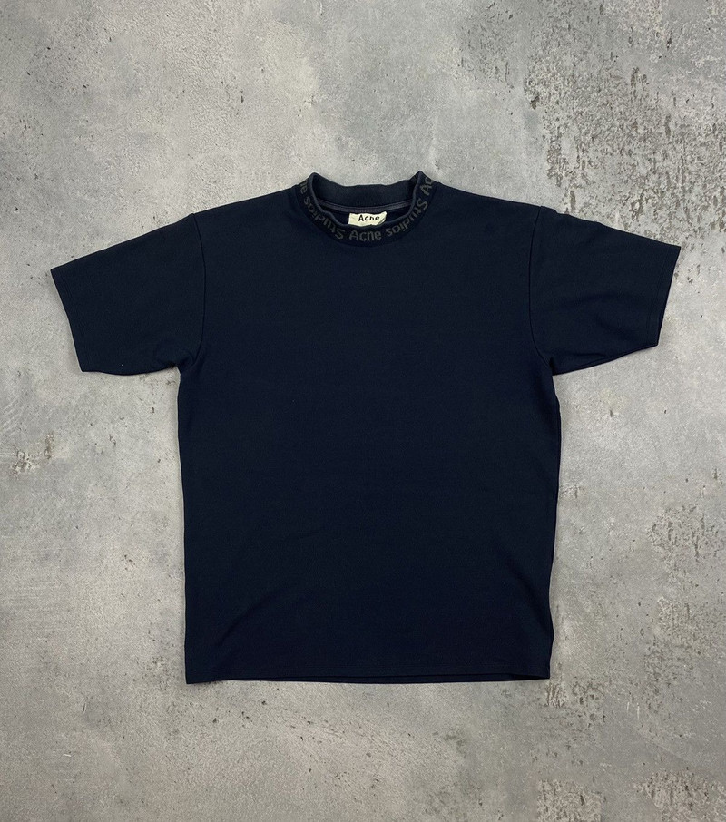 Acne Studios Navid t shirt navy neck - 1