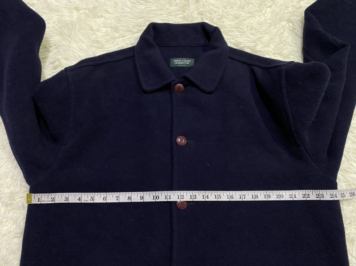 United Colors Of Benetton - United Colors of Benetton Wool Blend Overshirt Jacket Made in Italy - 13