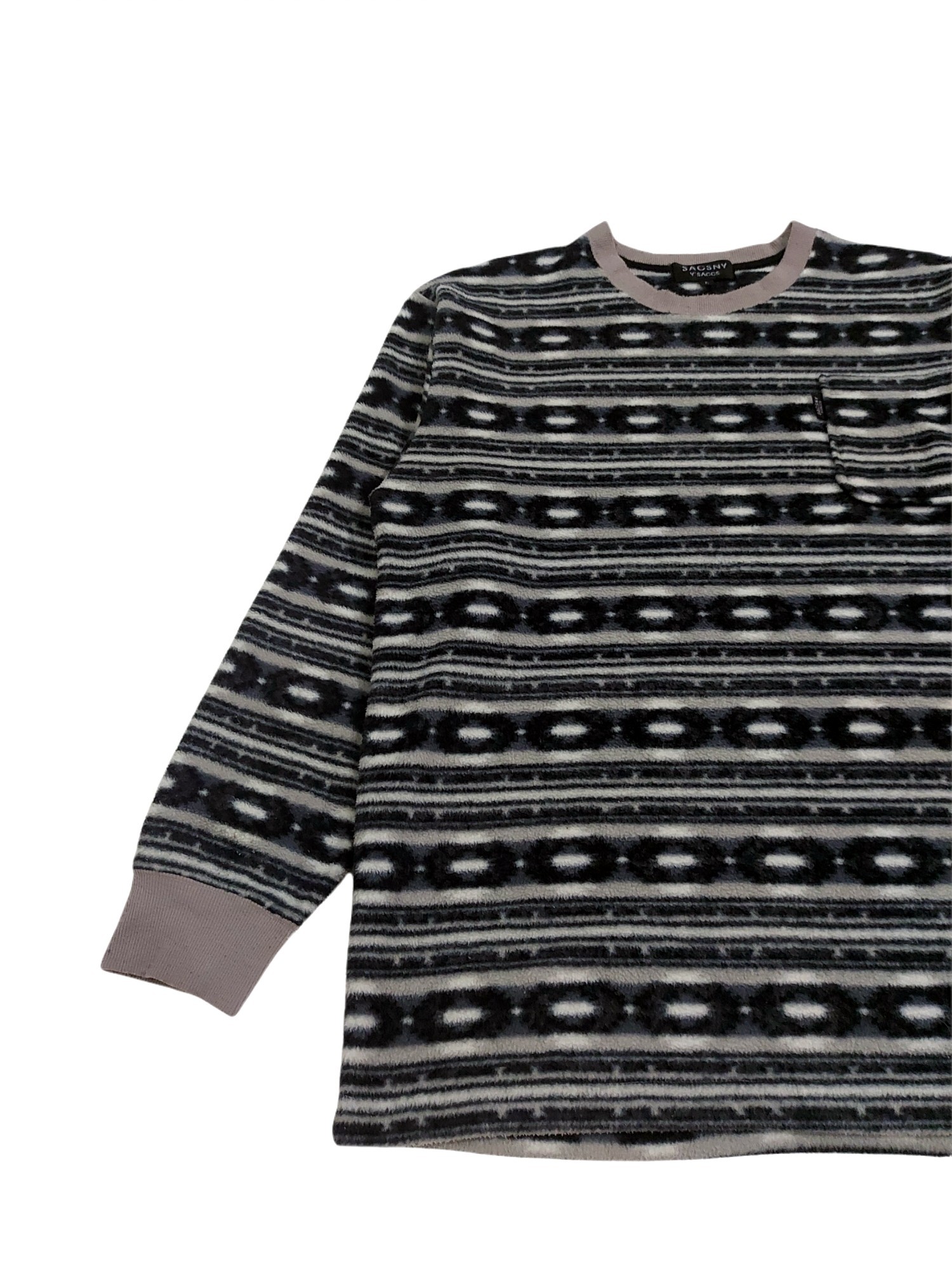 Rare! Vintage SACSNY Y'SSACS Yohji Yamamoto Patterned Fleece - 4