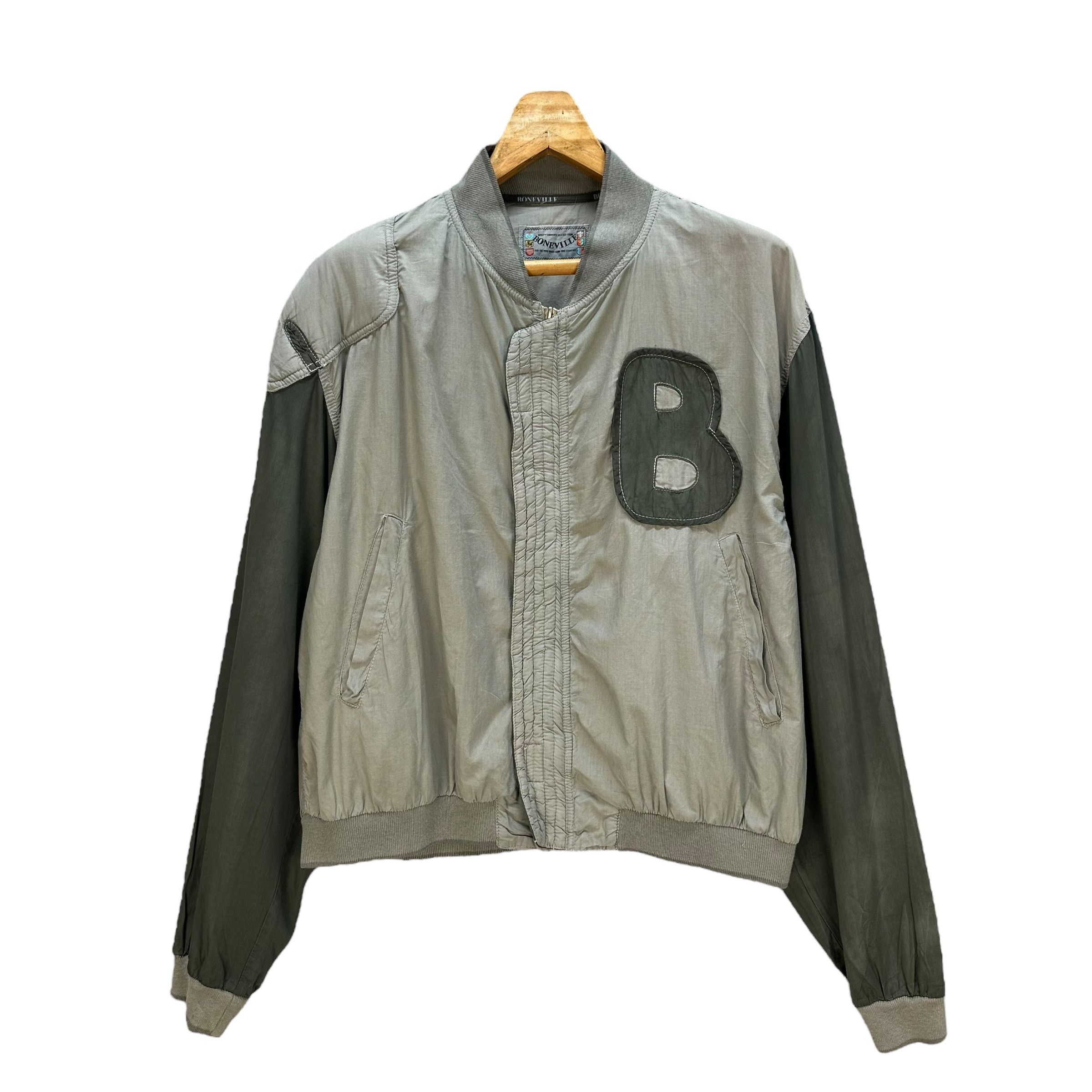 Vintage 80's Boneville Big Logo Light Bomber #A30-0686 - 1