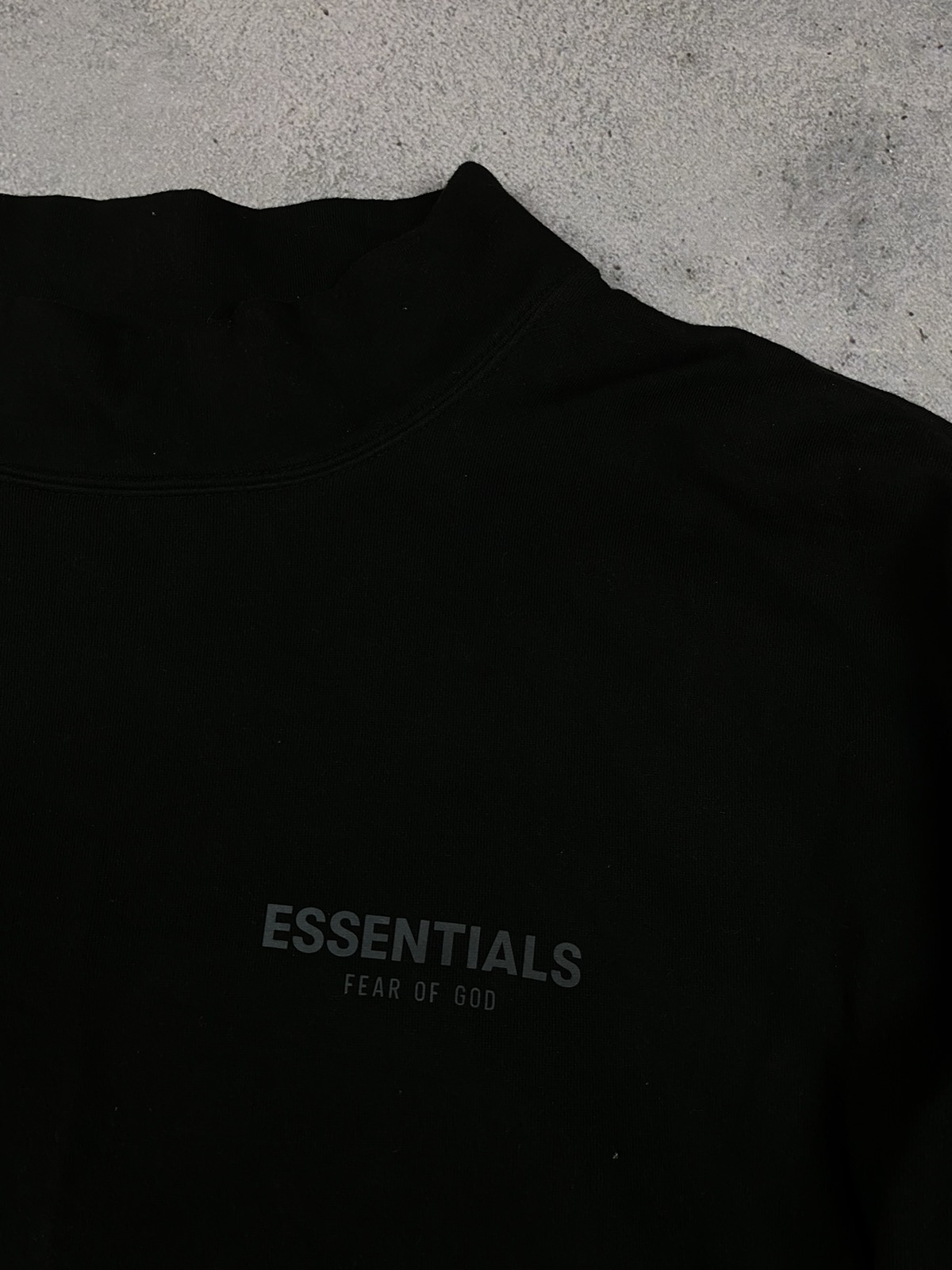 Fear of God Essentials sweatshirt logo reflective mock neck - 6