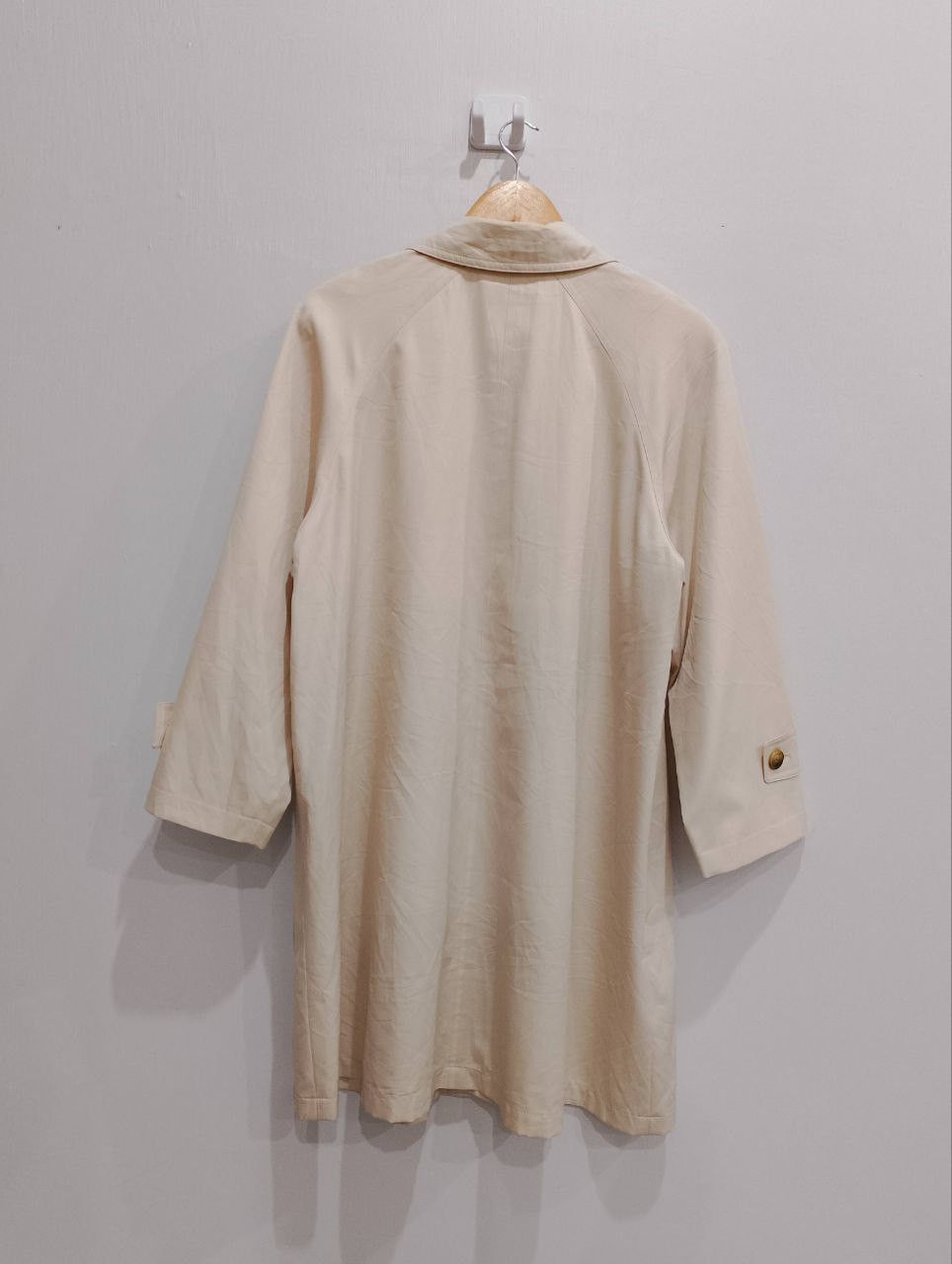 Archival Clothing - MENER BATEAU Made in Japan🇯🇵 Beige Ester Long Coat Jacket - 3