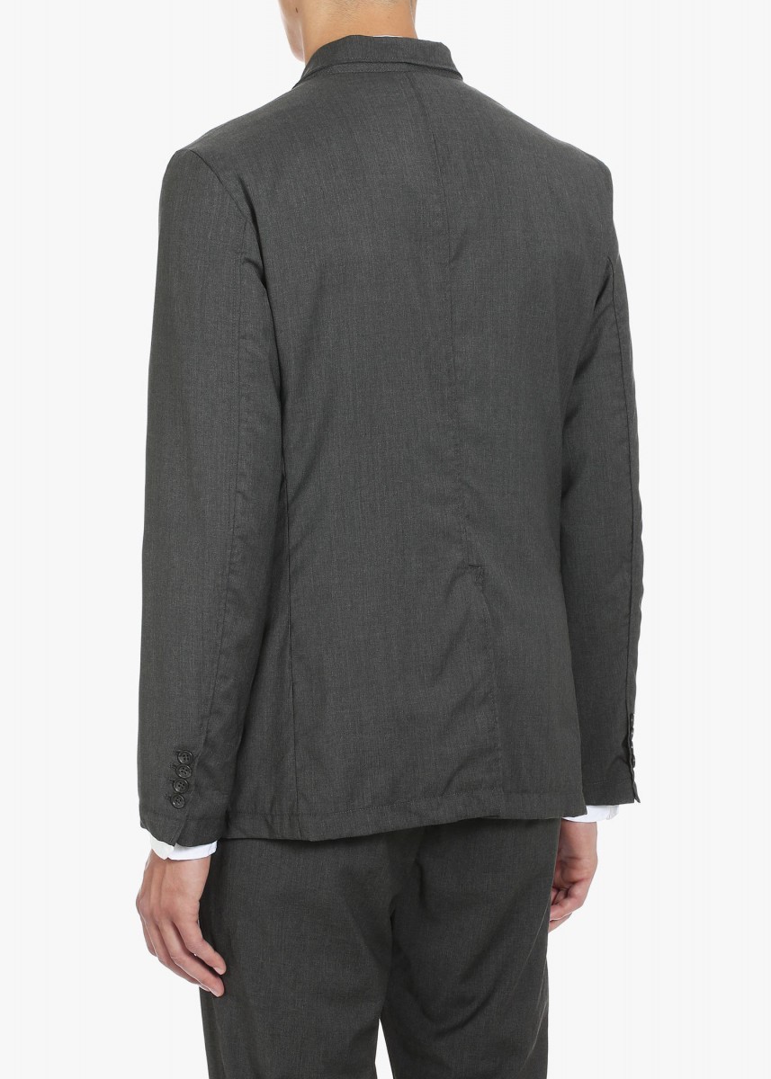 charcoal grey tropical wool Andover jacket XL - 11