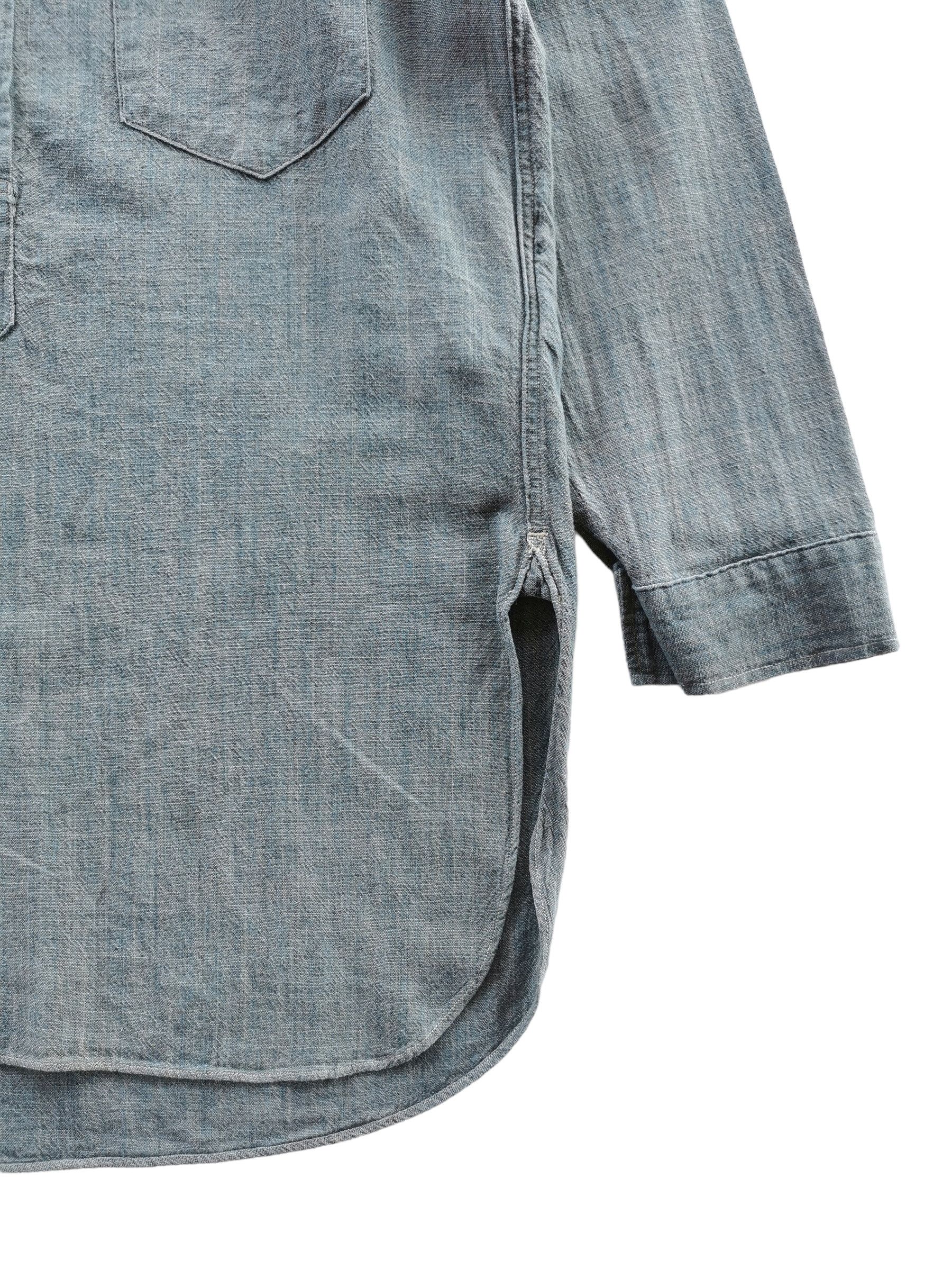 1920s Levis Vintage Clothing Selvedge Sunset Chambray Shirt - 7