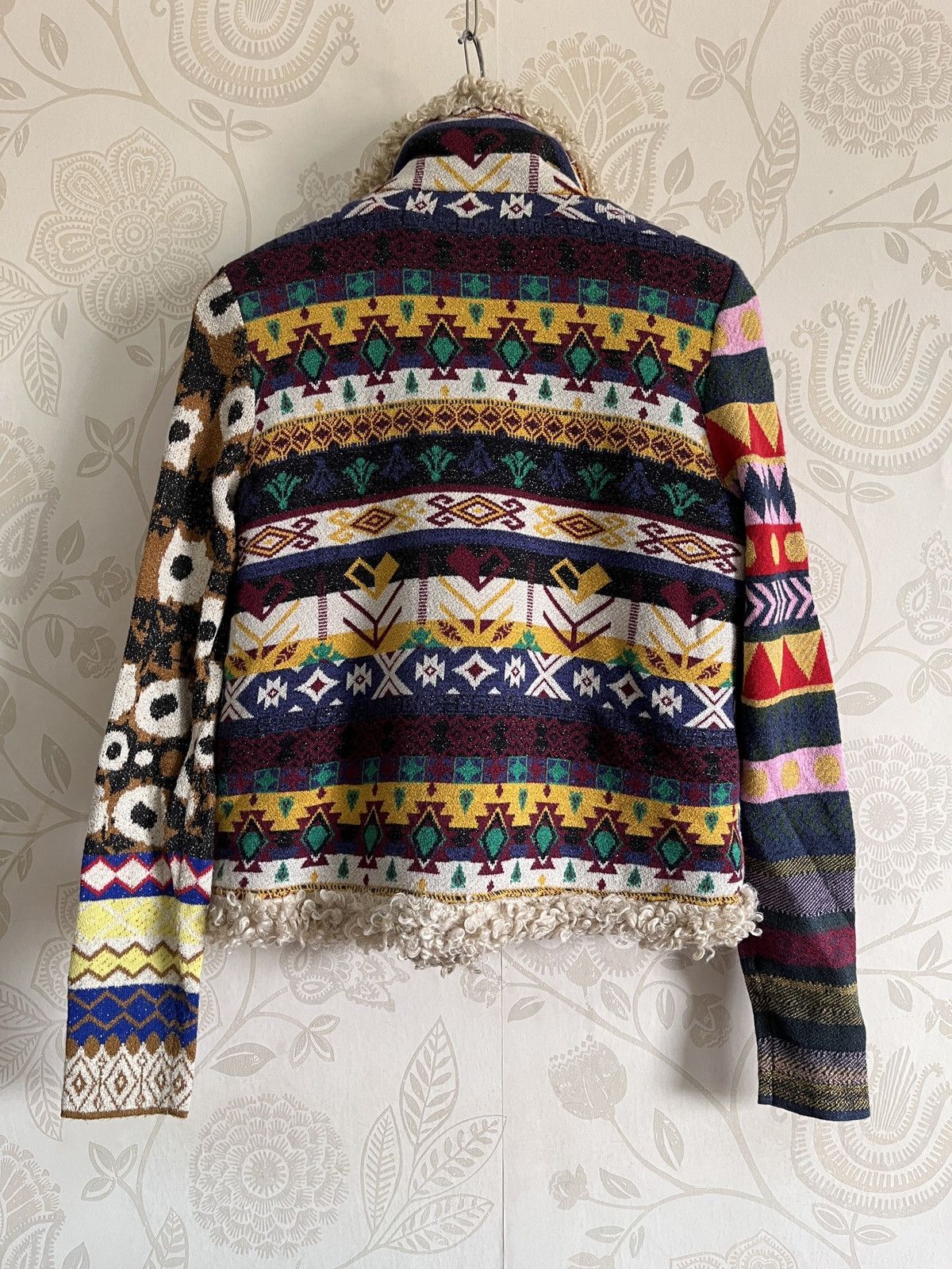 Designer - Italian Desigual Wool Knitwear Sweater Icon Patches - 16
