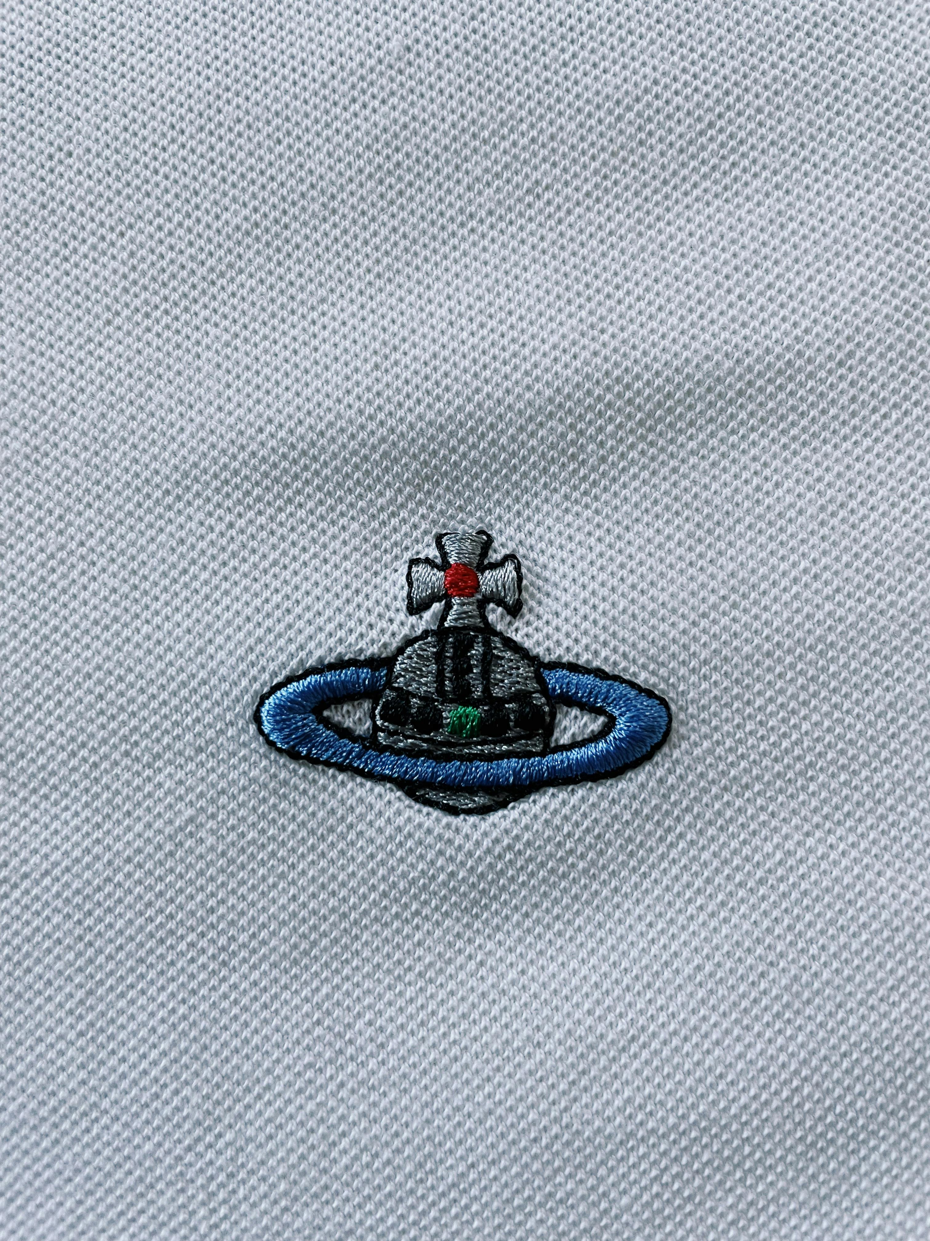 Vivienne Westwood Saturn Logo Polo White - 3