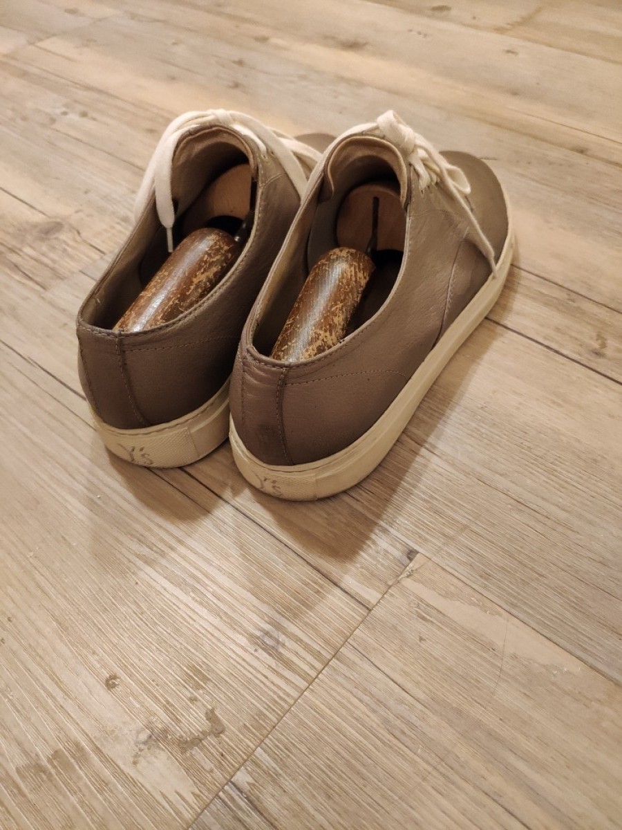 GRAIL ! Olive COVERED leather trainers by Y's. - 6