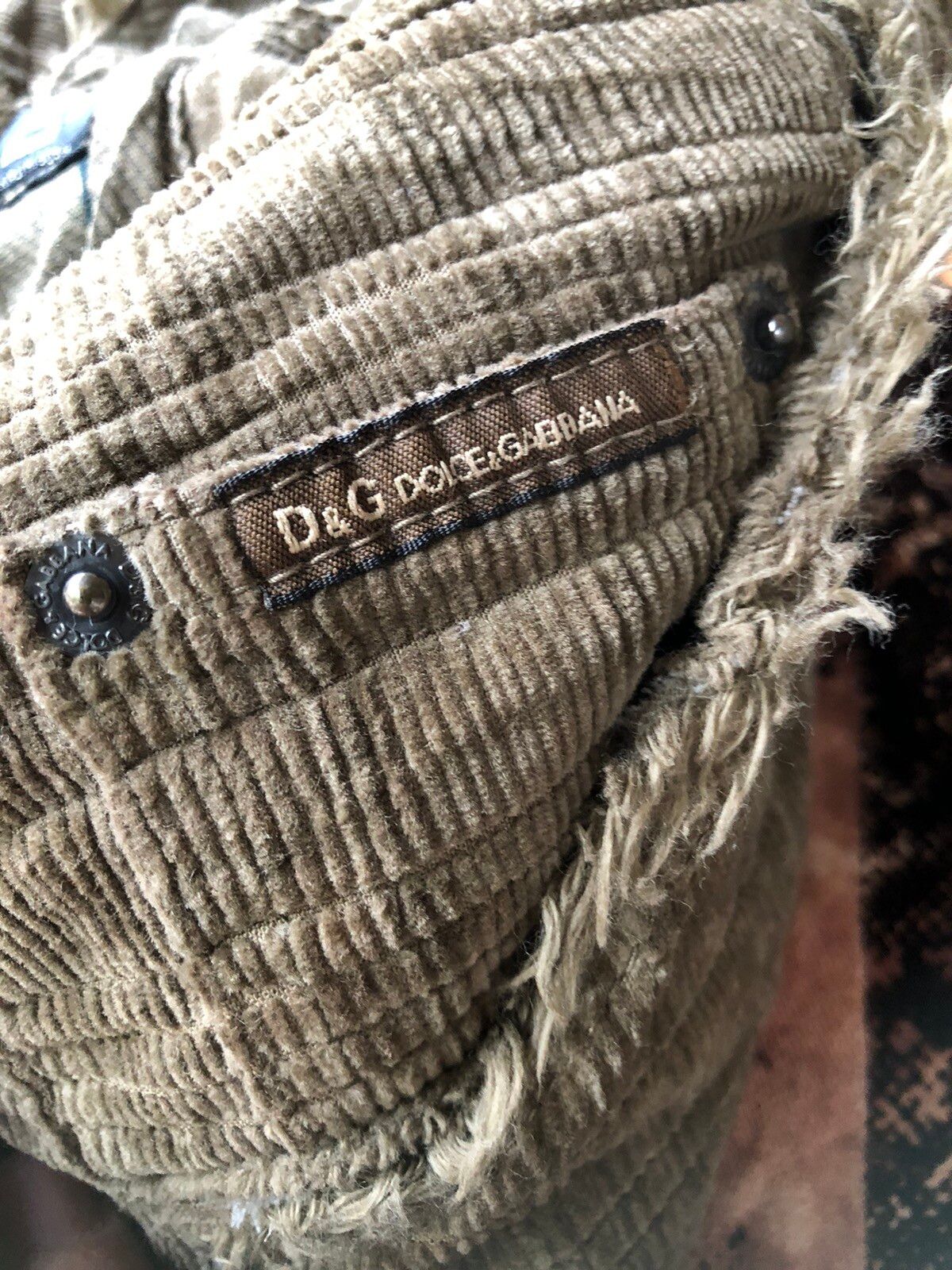 Dolce & Gabbana Raw Seams Corduroy Pant - 9
