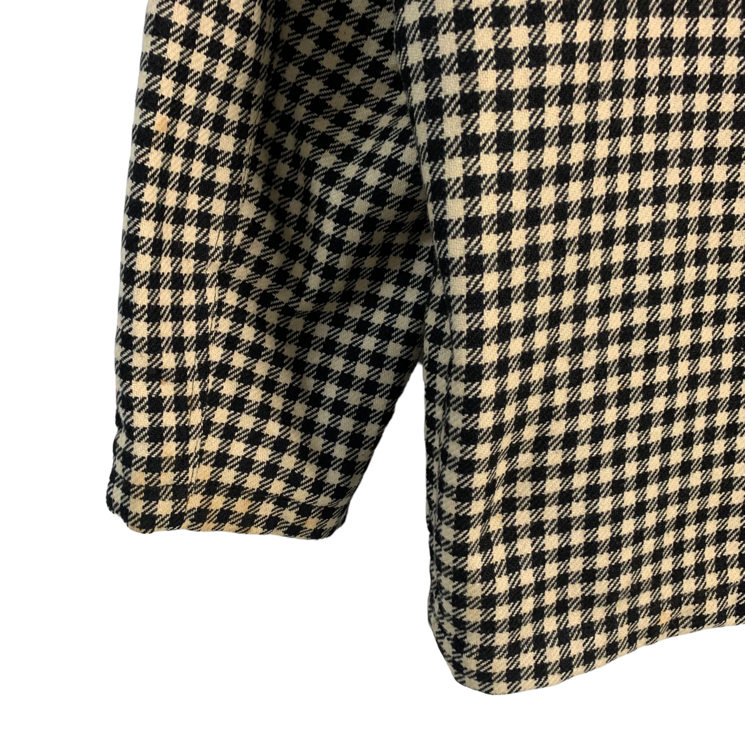 Givenchy Gentlemen Houndstooth Wool Leather Jacket - 8