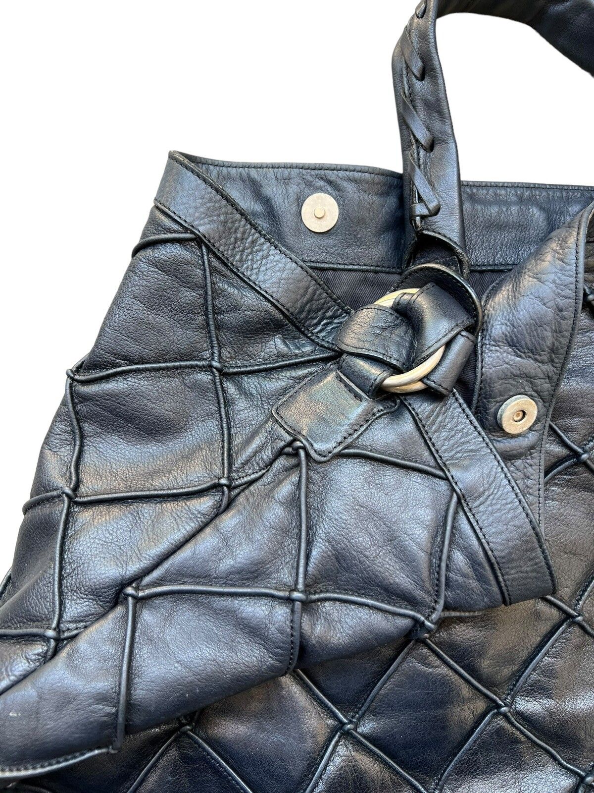 Japanese Brand - Pick🔥Marco Masi Milano Punk Gothic Bondage Leather Bag - 4