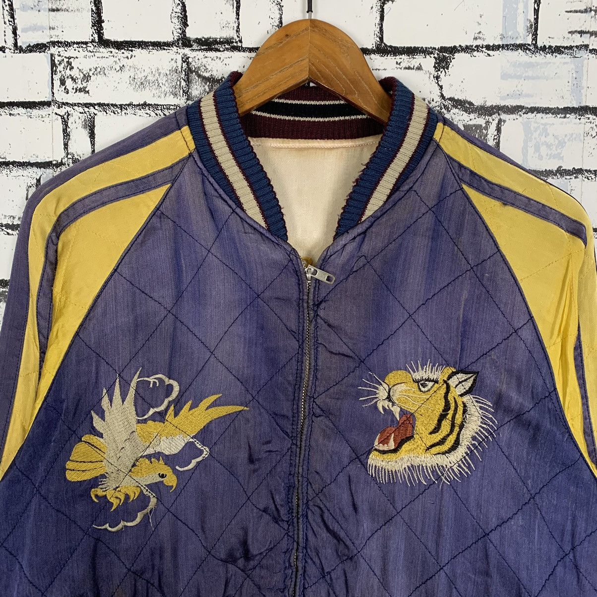 Sukajan Souvenir Jacket - Vintage Sukajan Souvenir Embroidery Riversible Jacket - 14