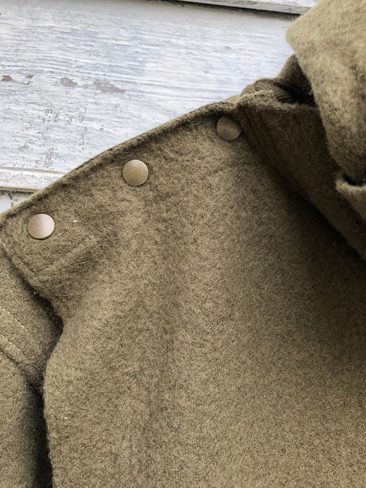 Kapital Wool Asymmetrical Button Hoodie Jacket - 5