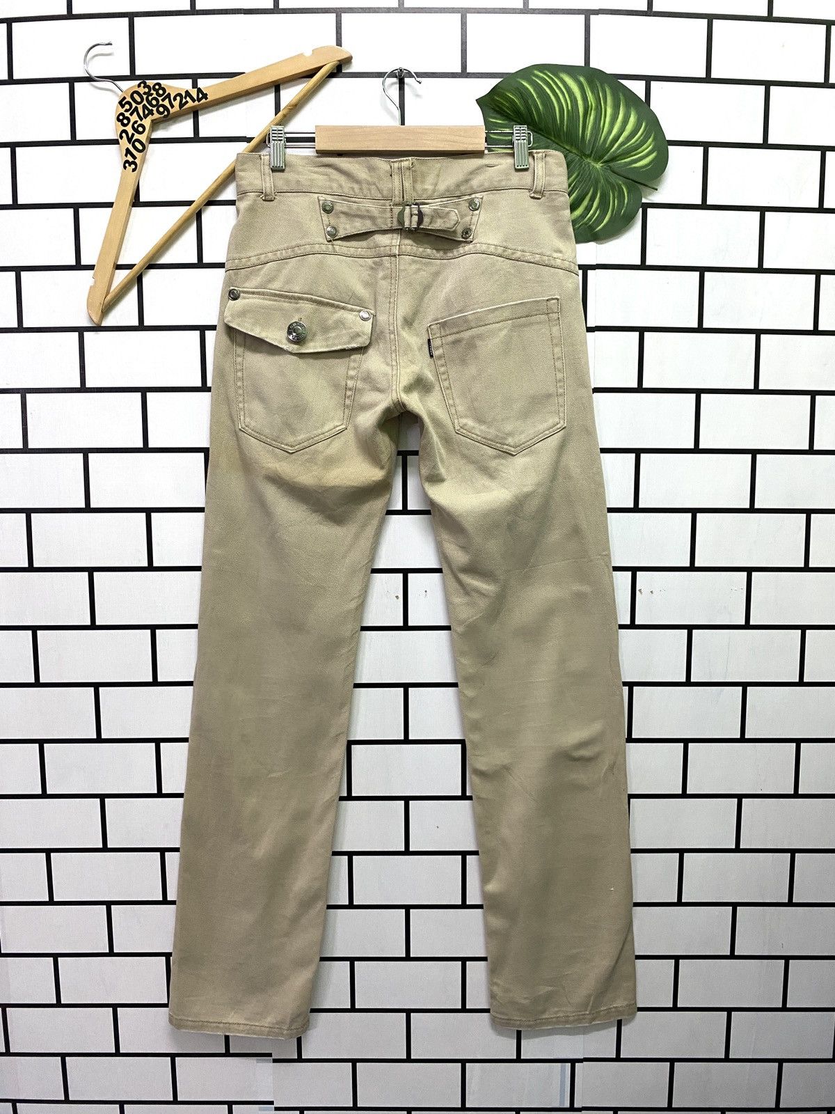 Japanese Brand - Japanese LOWBOX Buckle At Back Pants - 1