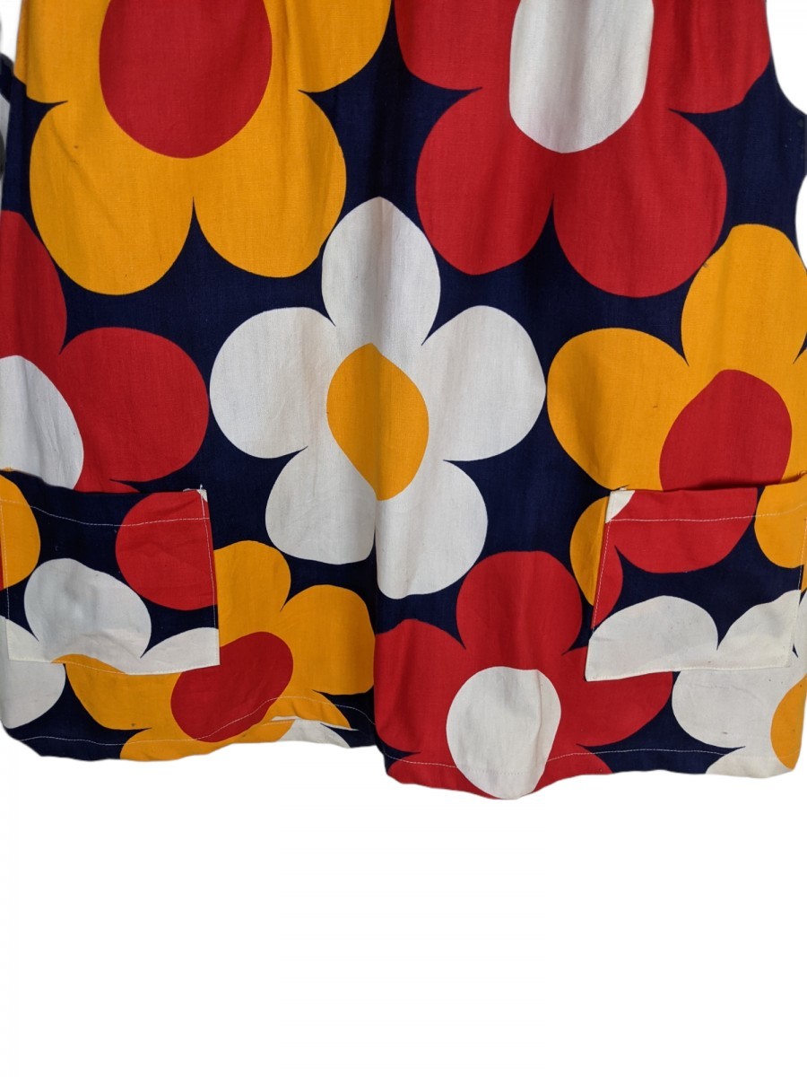 Neiman Marcus - Vtg Neiman-Marcus Floral X Dot Apron Light Jacket - 4