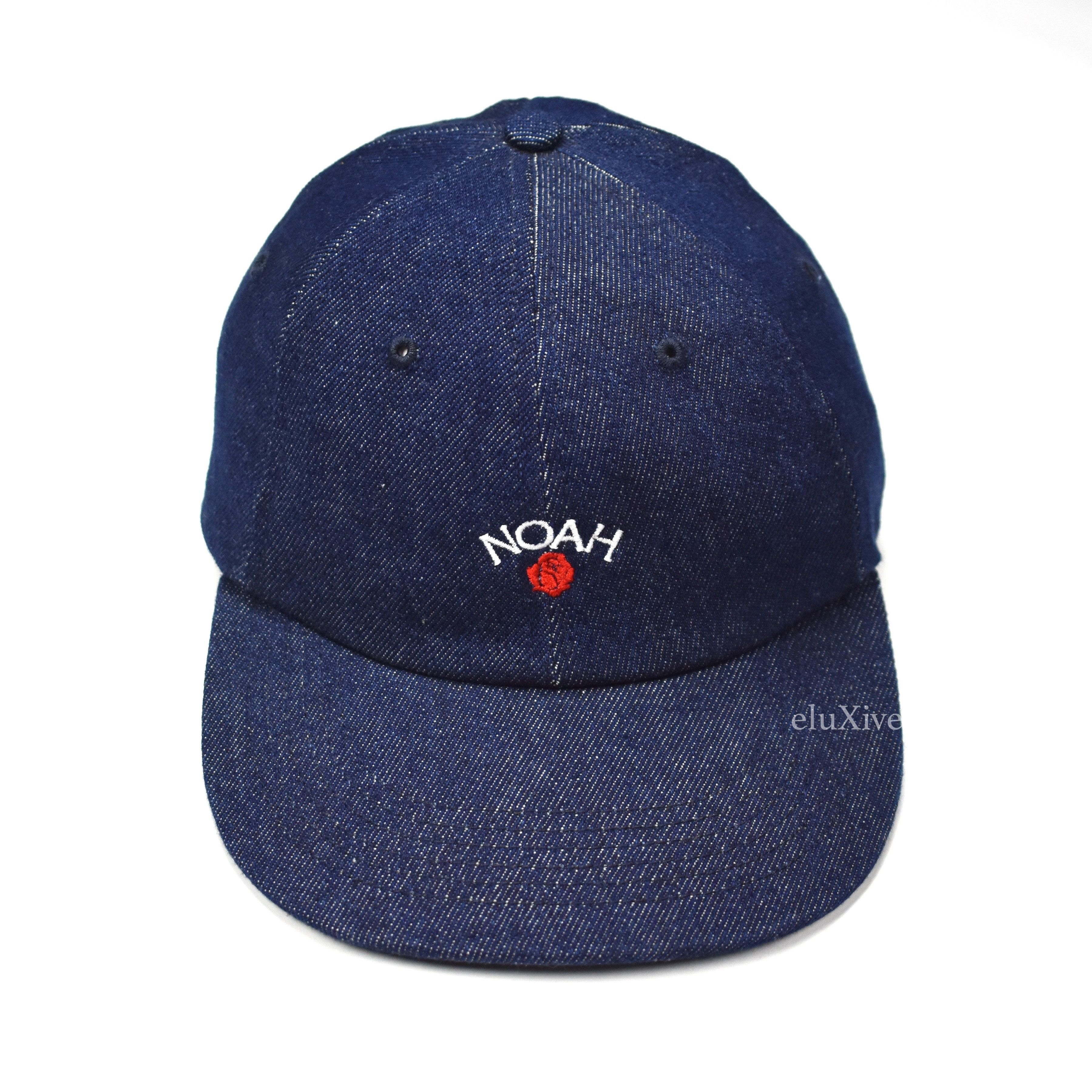 Noah FW17 Blue Denim Rose Logo Hat DS - 2