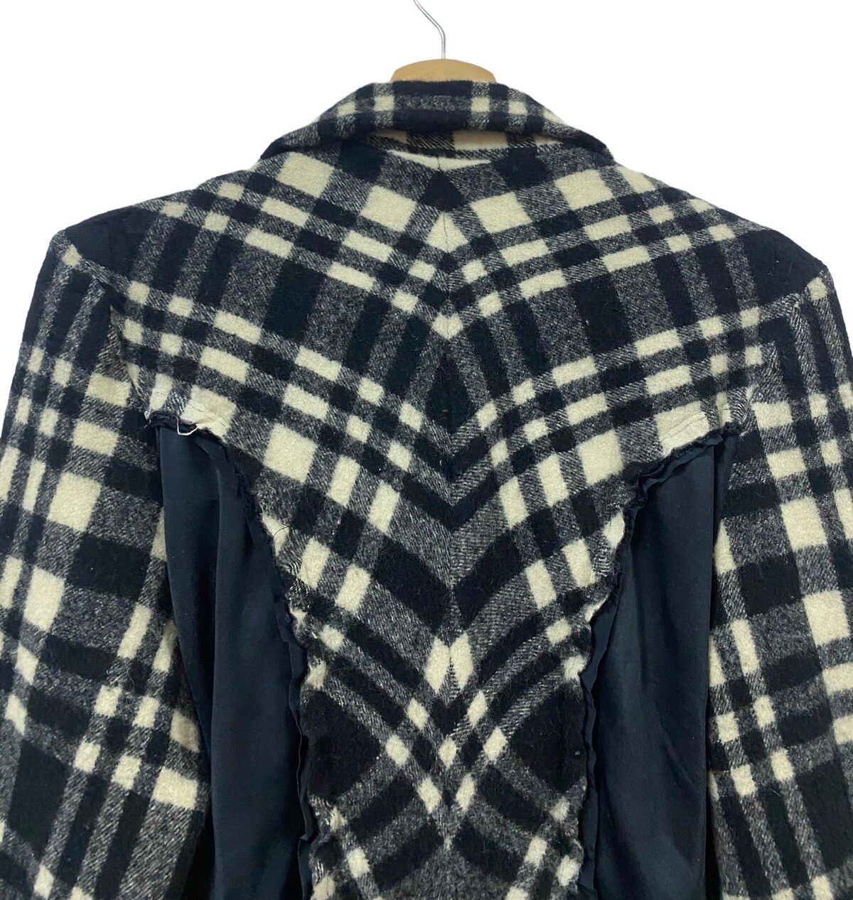 AD2007🔥Comme Des Garçons Plaid Wool Hybrid Jacket - 11
