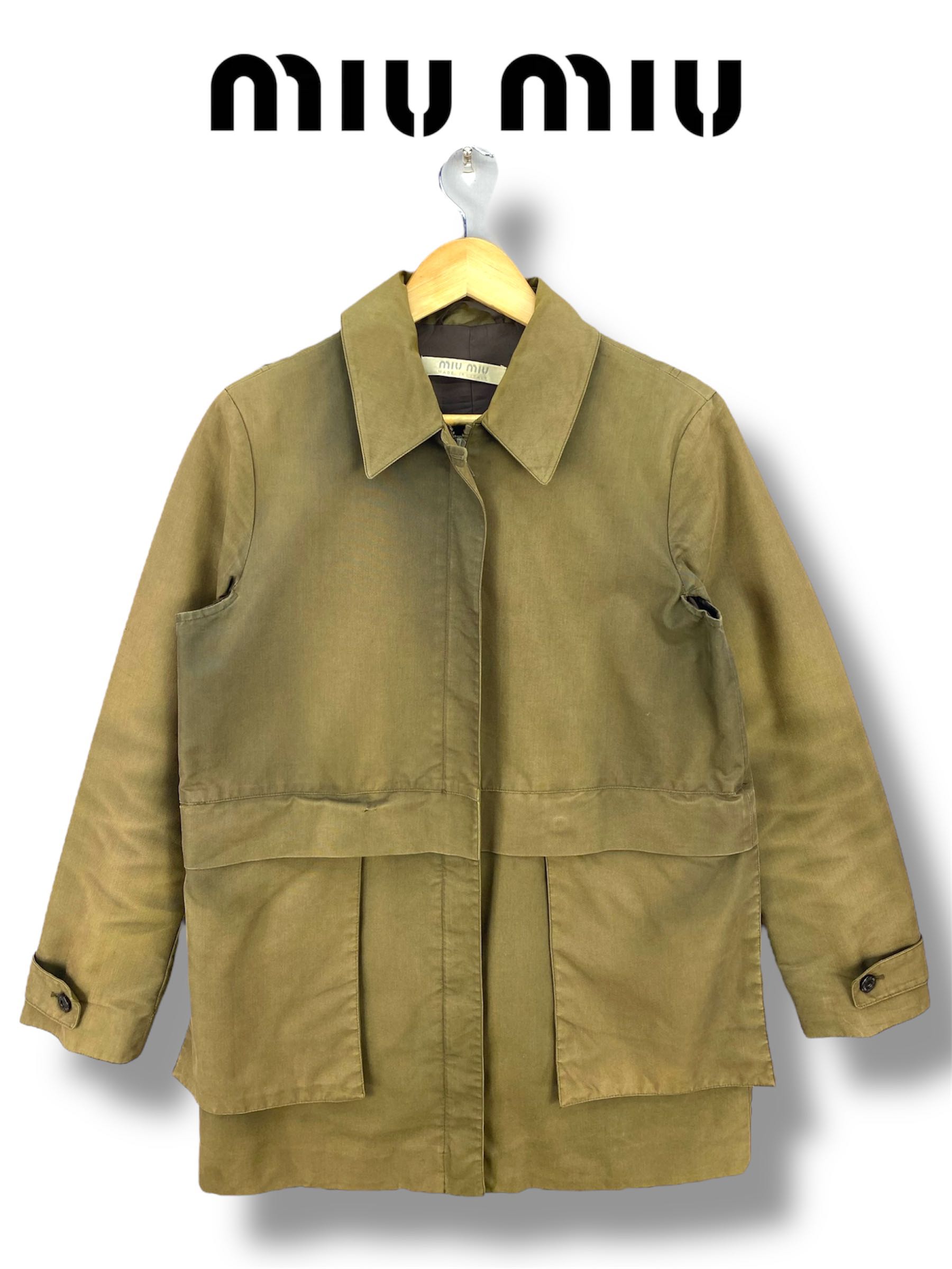 Miu Miu Olive Green Jacket - 1