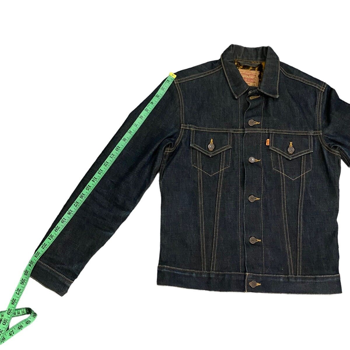 Supreme x Levi's RAW Leopard Denim Jacket S Size - 21