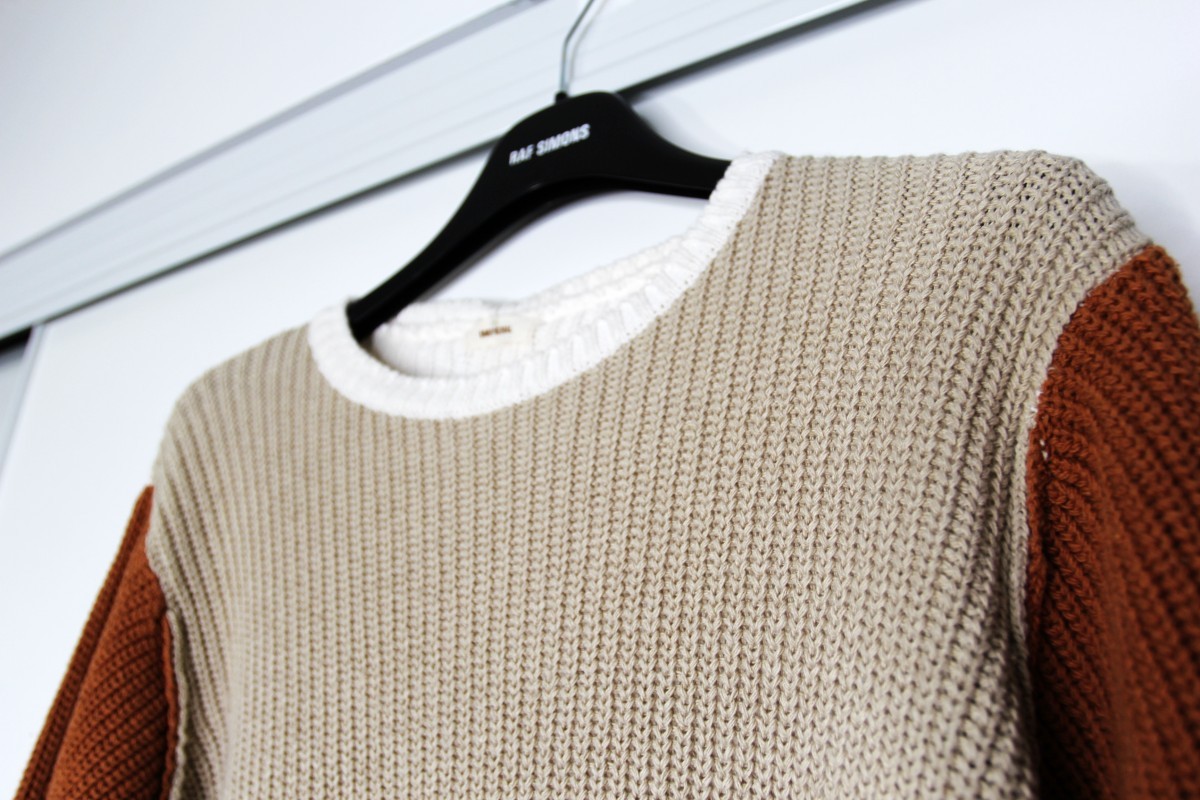 Imperial - BNWT SS20 IMPERIAL NATURAL BLOCK RIBBED SWEATER S - 4