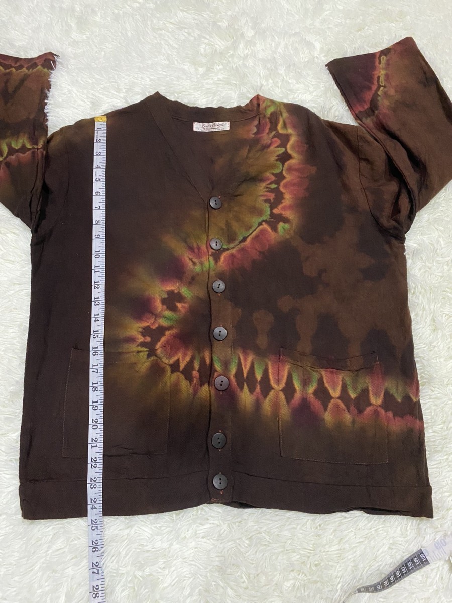Handmade - Batik Design Button Up Shirt ( Handmade Tie Dye) - 11
