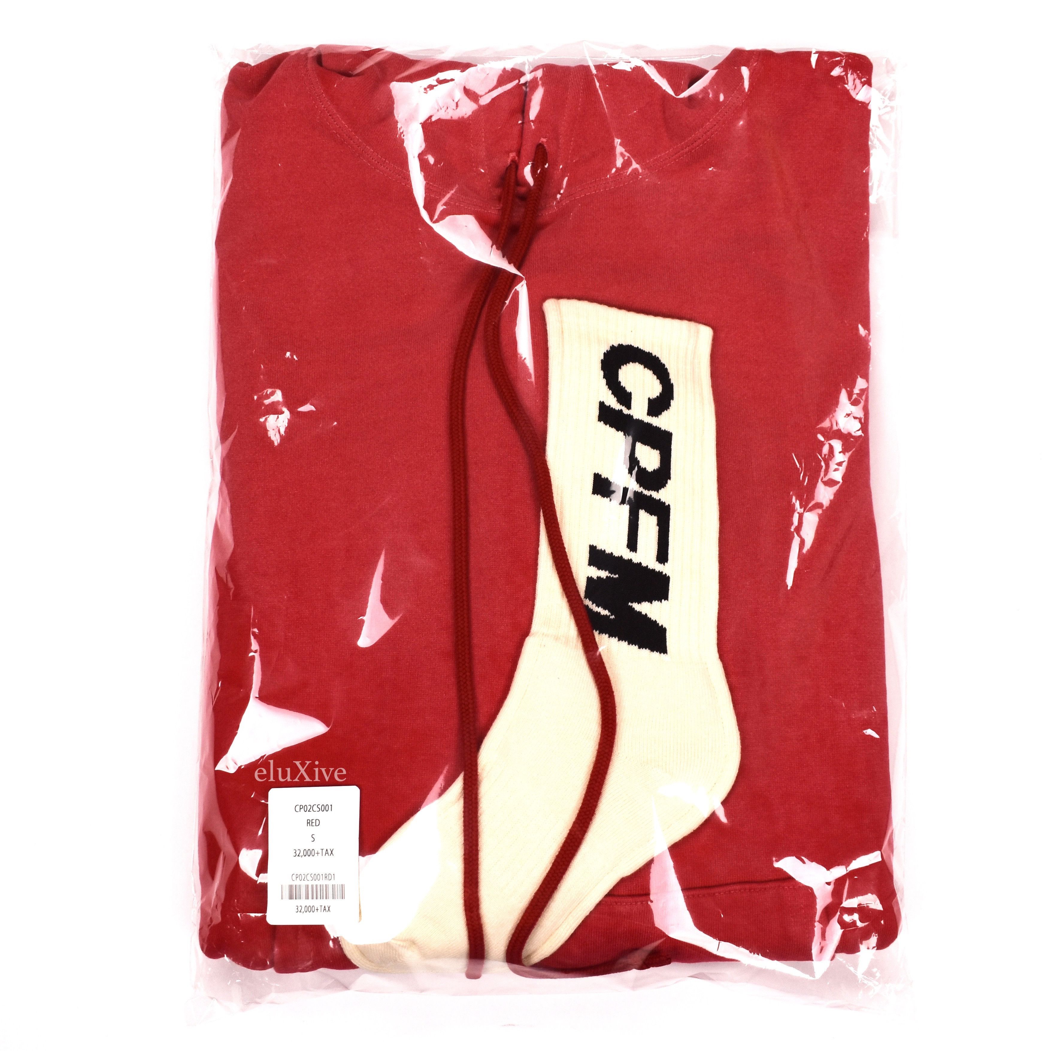 CPFM Sock Logo Hoodie Red DS - 3