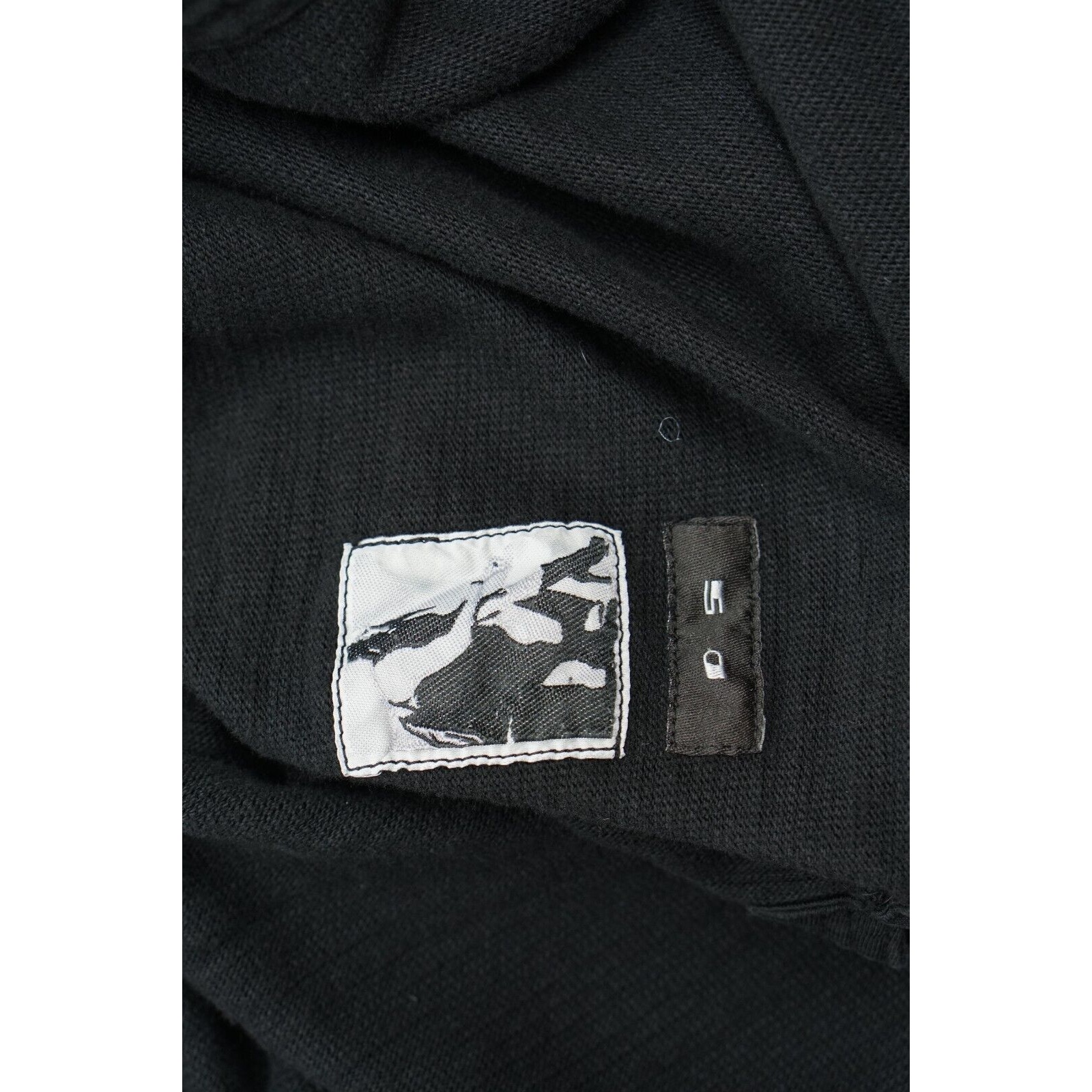 Black Zip Up Sleeveless Jacket Hoodie Cotton - Medium - 6