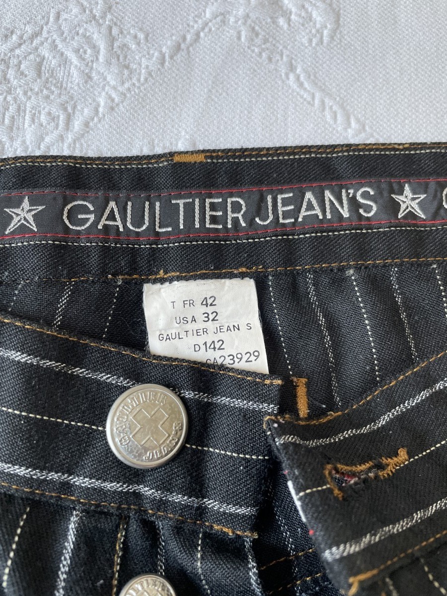 JPG Vintage wool striped pants (90s) - 6