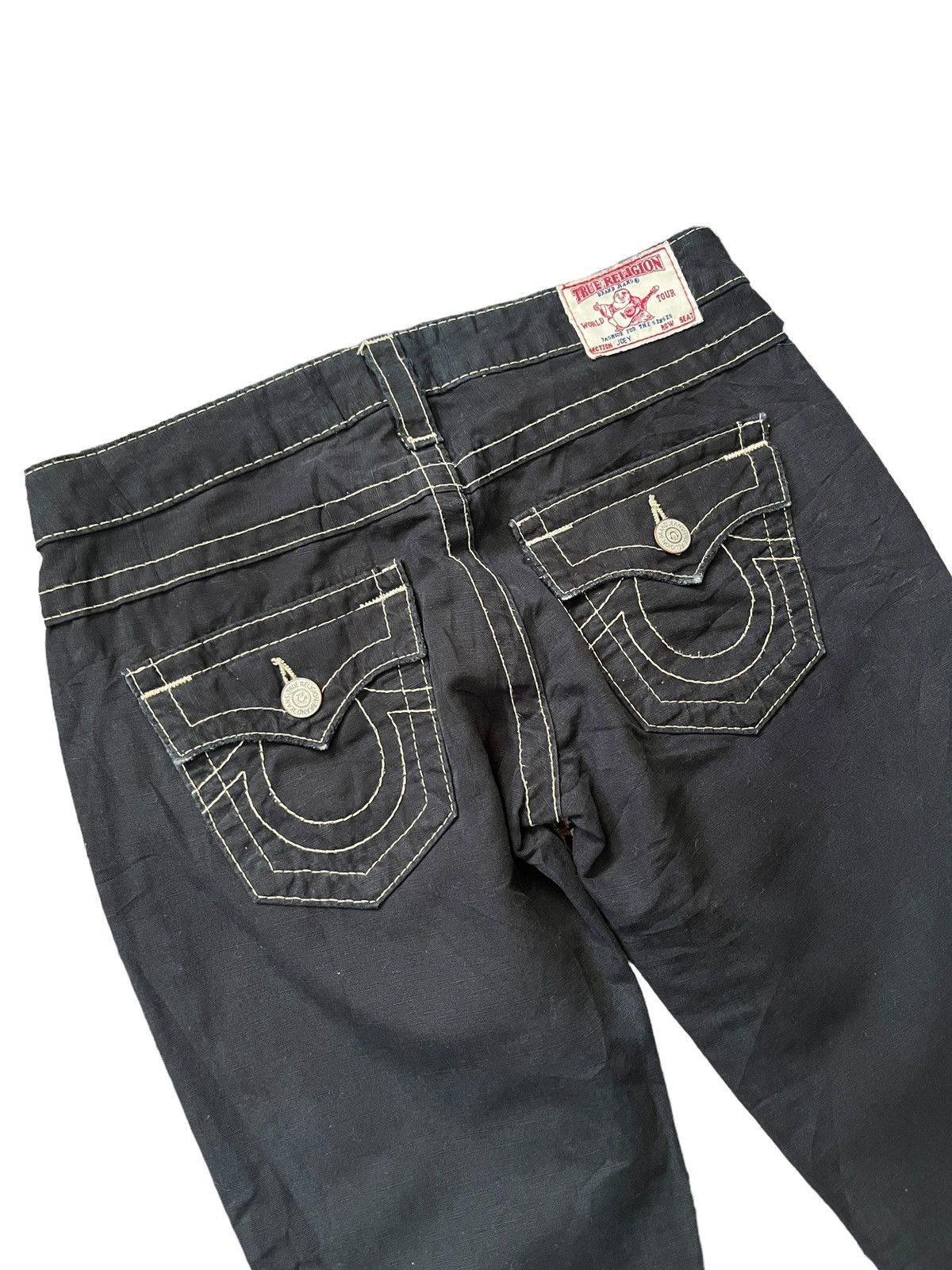 True Religion Flare Denim Jeans Twisted Seam Jeans - 3