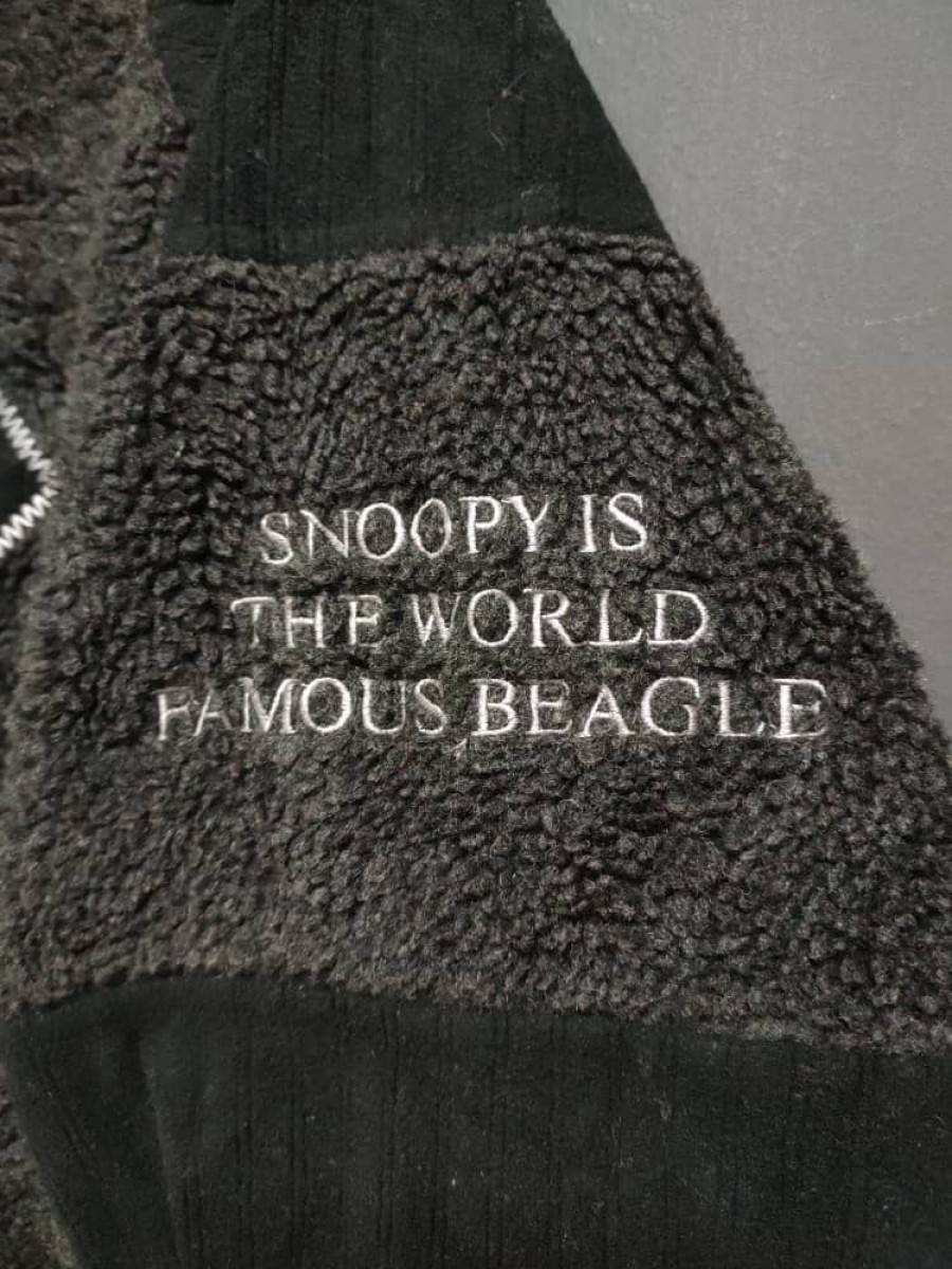 Peanuts - Vintage Snoopy Peanut Embroidered Fleece Hoodie - 4