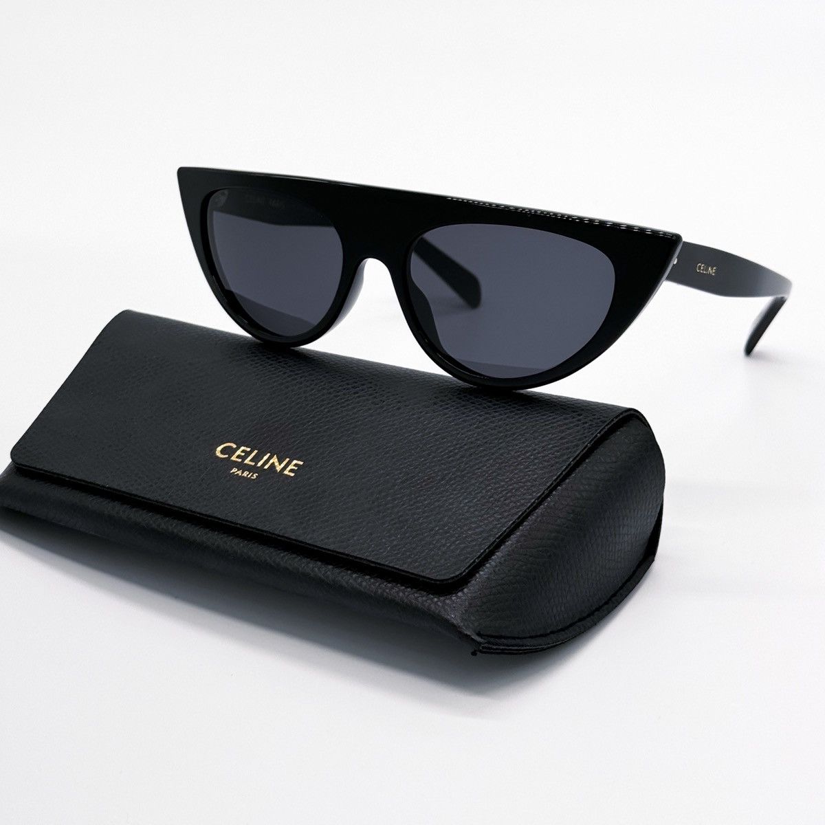 NEW CELINE CL40228I 01A BLACK CAT EYE WOMEN SUNGLASSES - 3