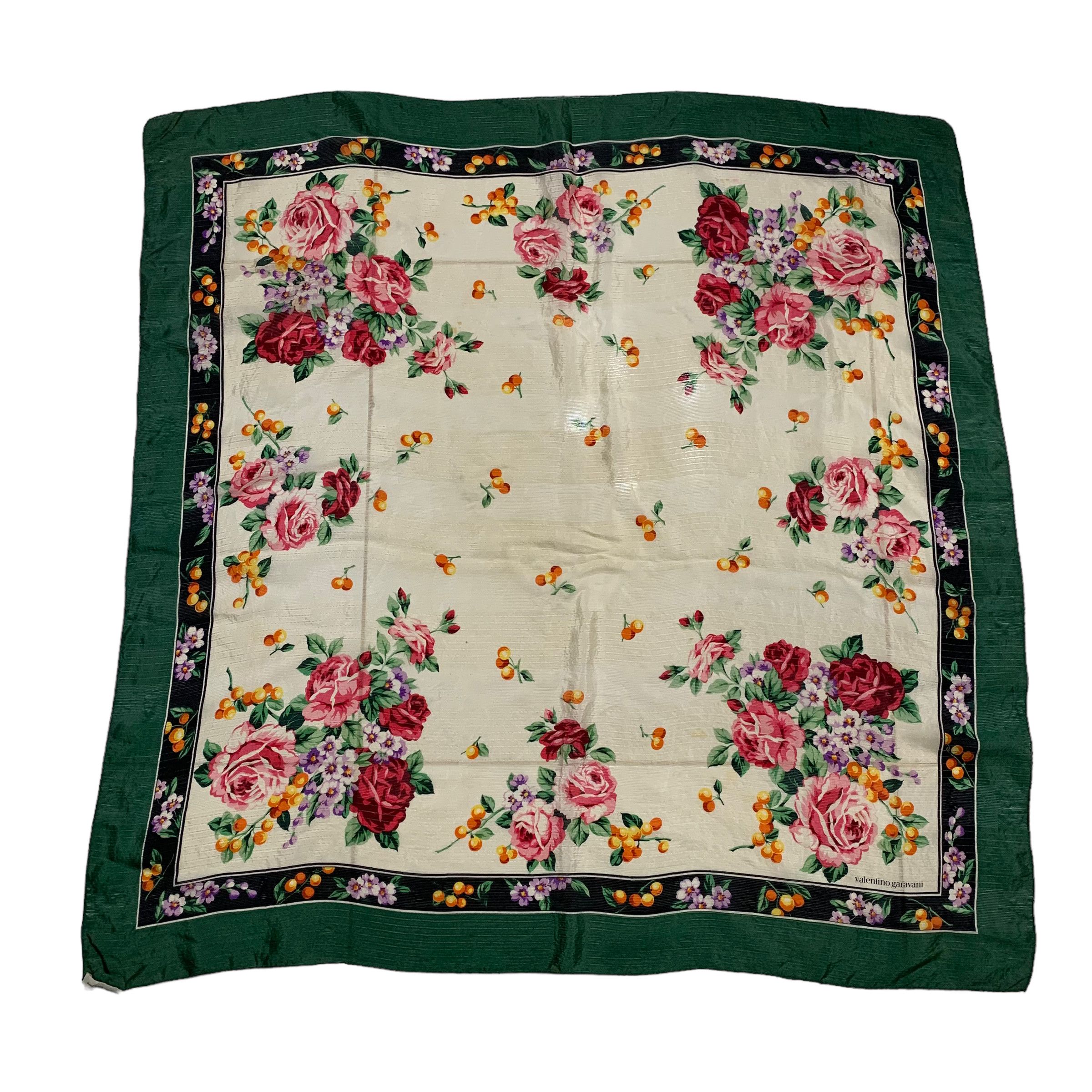 Valentino Garavani Silk Floral Scarf - 1