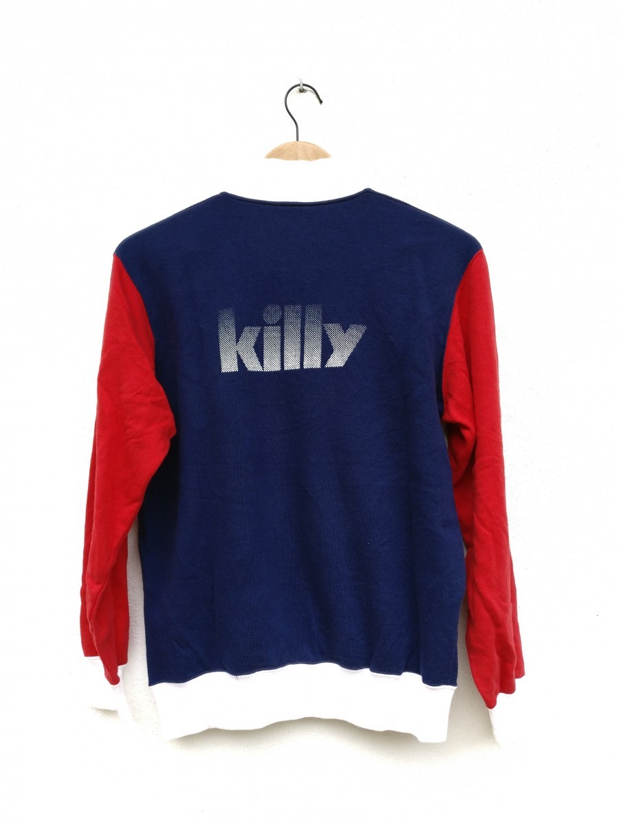 Front Pocket Triple Tone Color Sweatshirt - 2