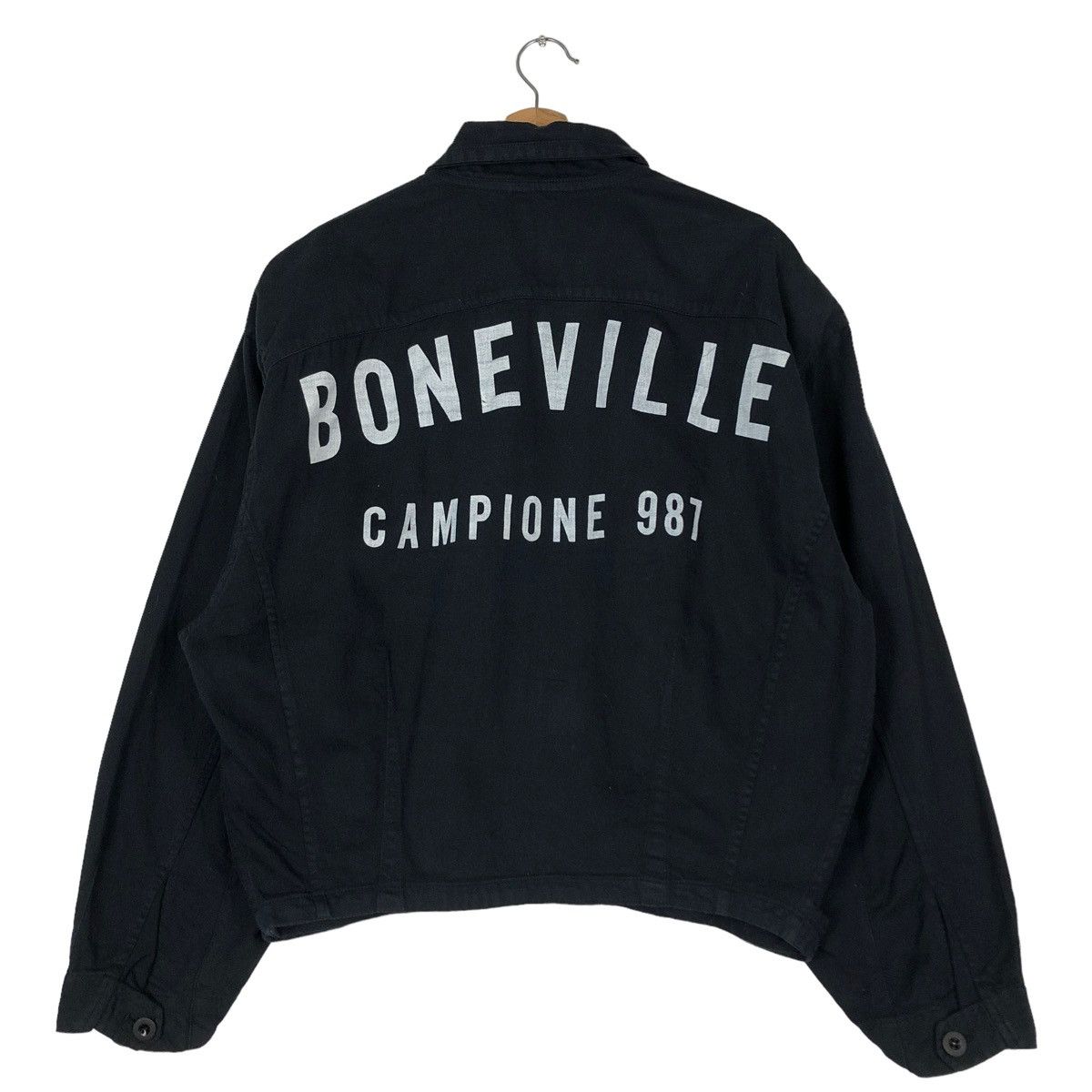 🔥VINTAGE BOMBER JACKET BONEVILLE CP COMPANY BIG LOGO - 1