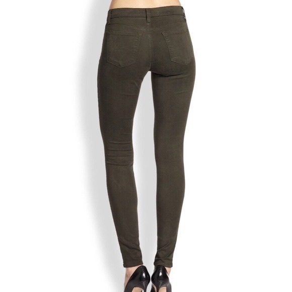 J Brand Conifer Super Skinny Jeans in Green - 2