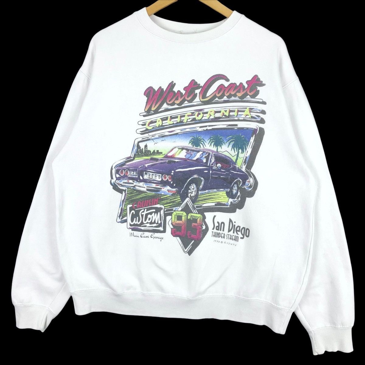 Vintage 90s San Diego Thunder Stream Crewneck Sweatshirt - 1