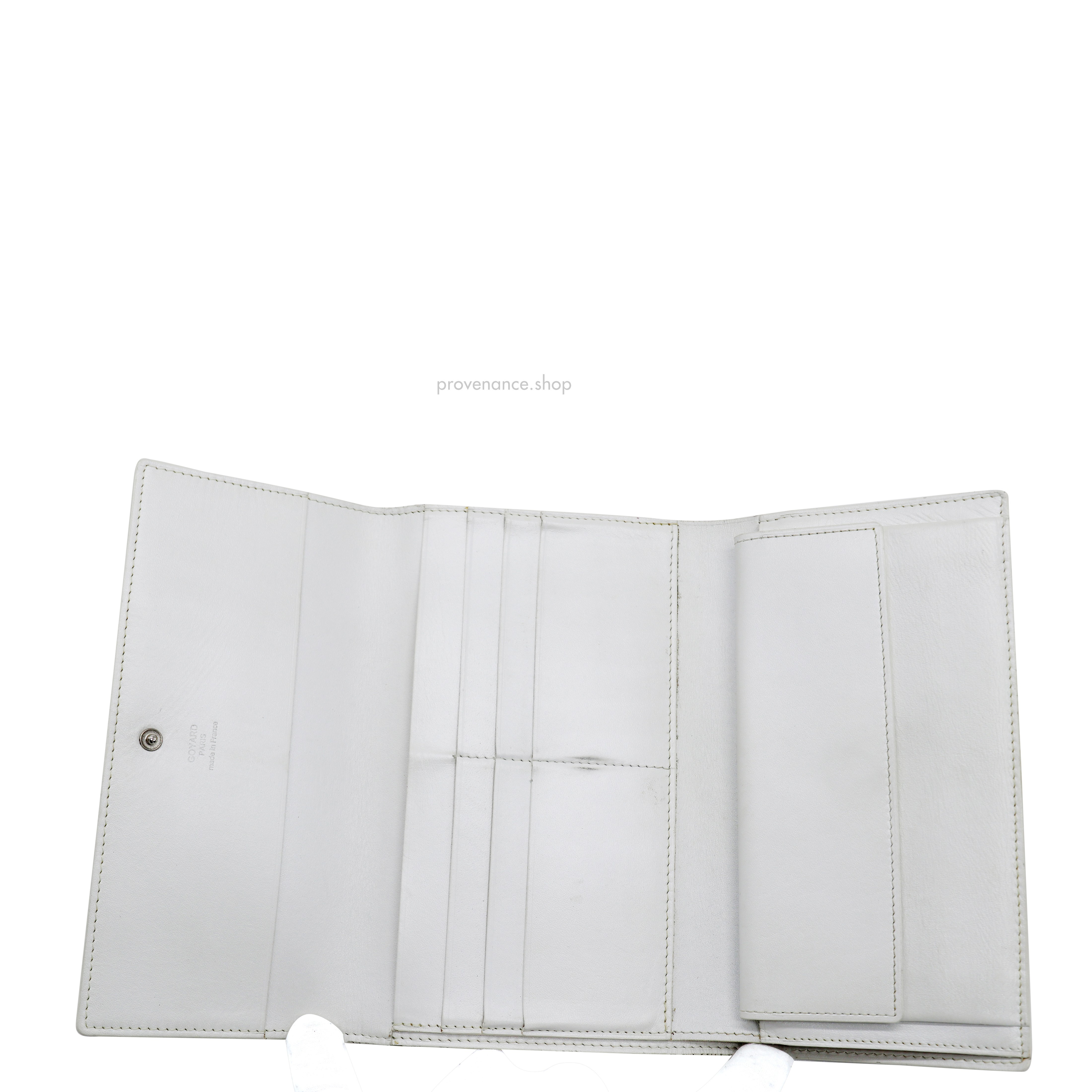 Rivoli Long Wallet - White Goyardine - 8