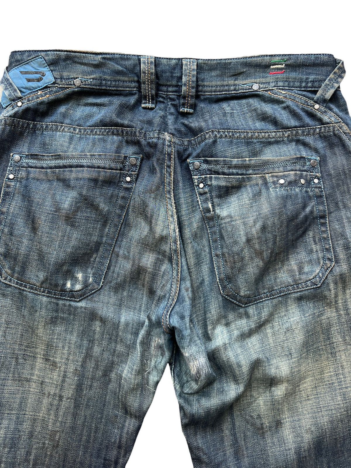 Vintage Diesel Industry Distressed Denim Jeans 34x30 - 7