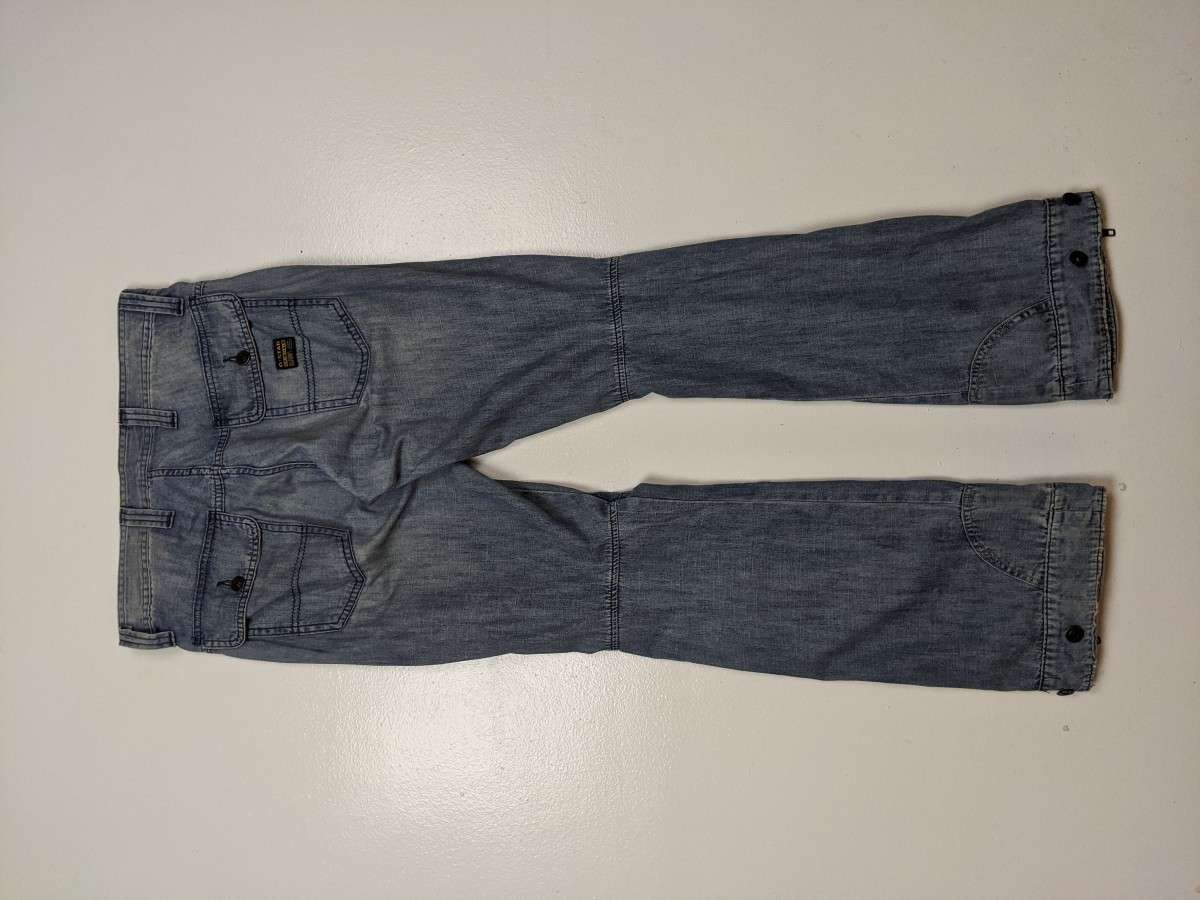 Gstar - Lowcom Straight Denim Jeans Bottom Pant Trouser - 8