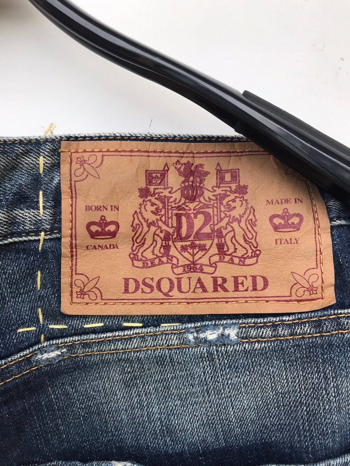 Vintage Dsquared2 Denim Jeans Rare Design - 3