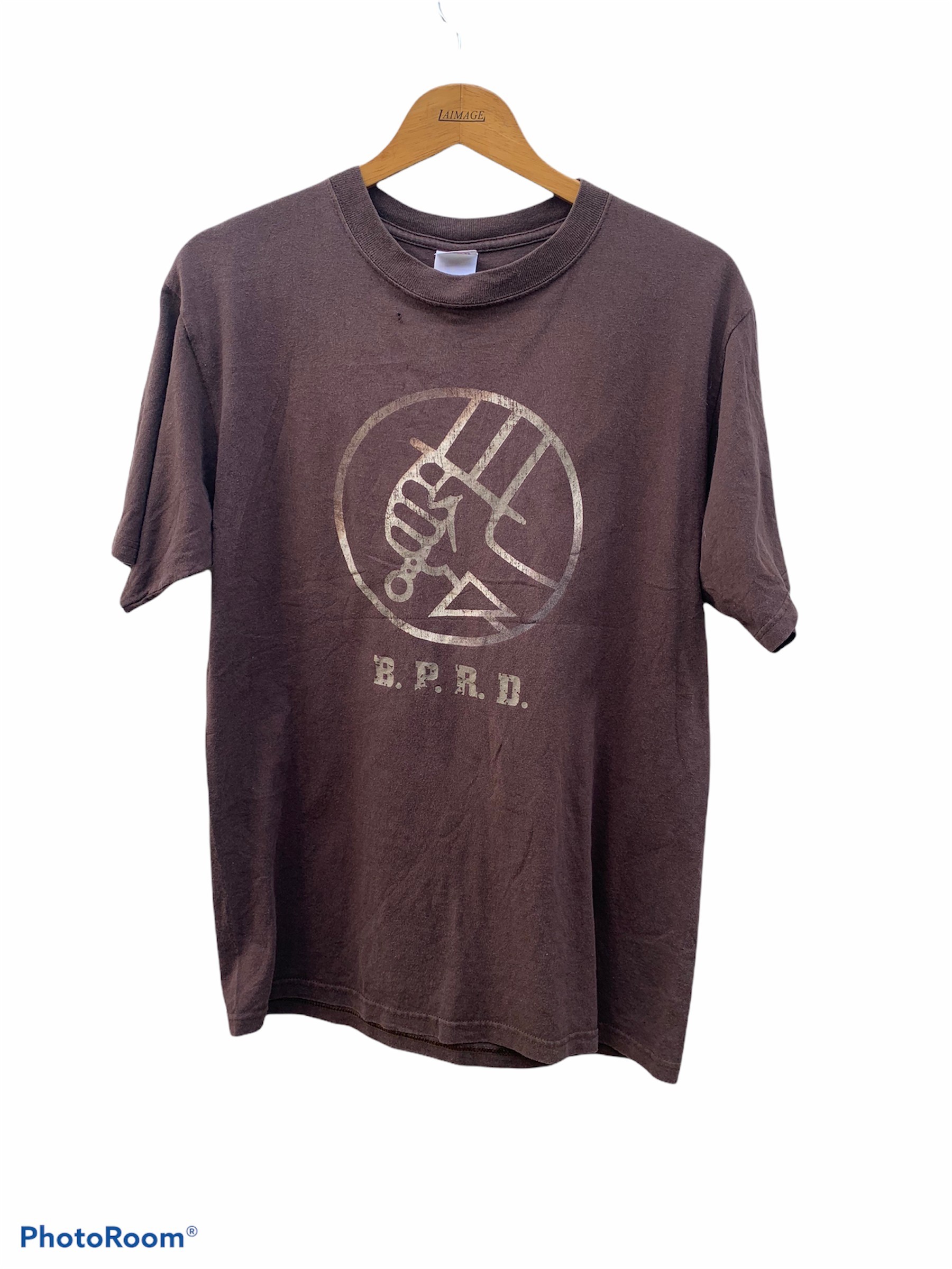 Anvil - Vintage Hellboy II The Golden Army 2008 B.P.R.D. Official Promo T-Shirt - 2