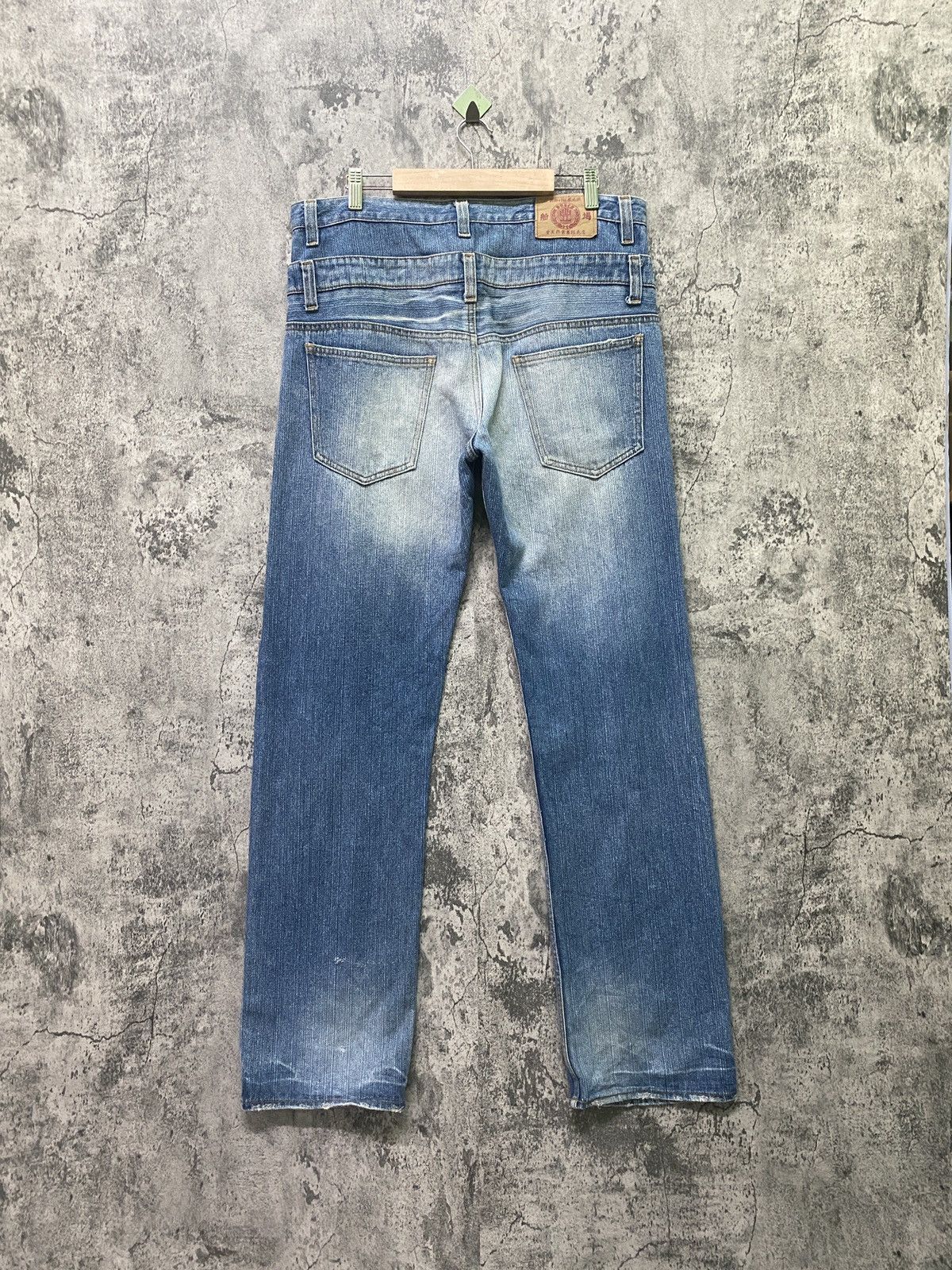 Vintage KARAKURI TAMASHI Double Waist Denim - 2