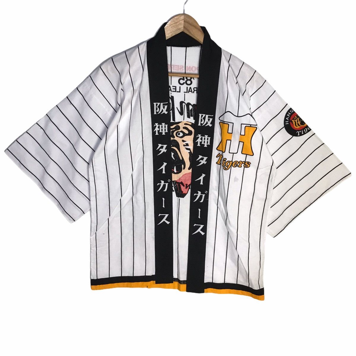 Japanese Brand - Vintage ‘85 hanshin tigers central league champion kimono - 2