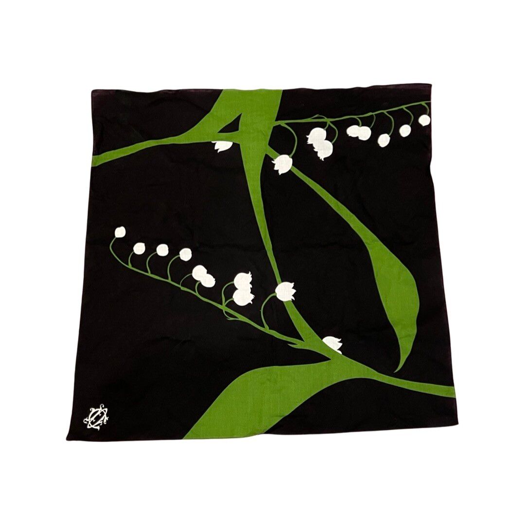 Lily flower scarf bandana pocket square - 1